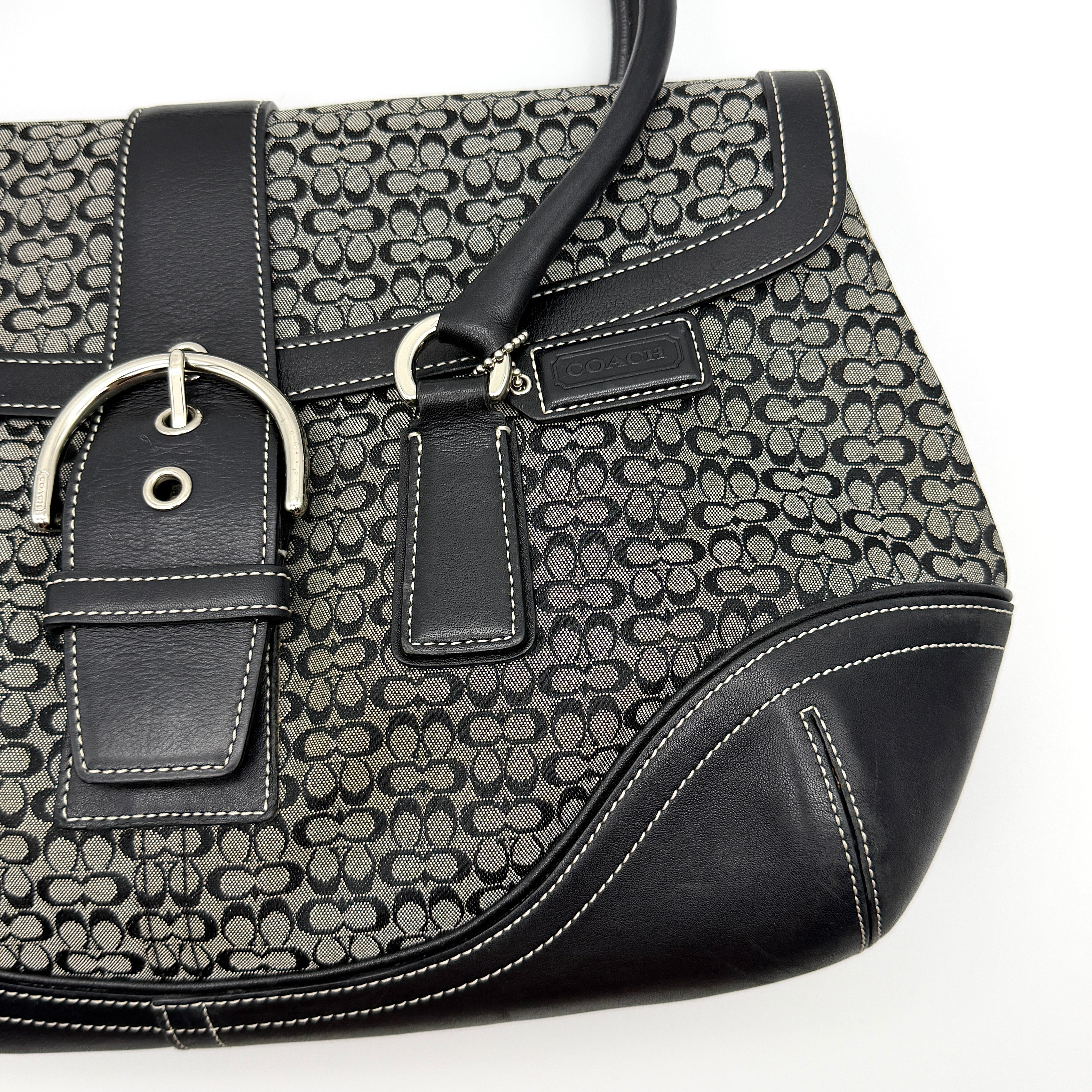 Coach Y2K Signature Soho Shoulder Bag Grey/Black