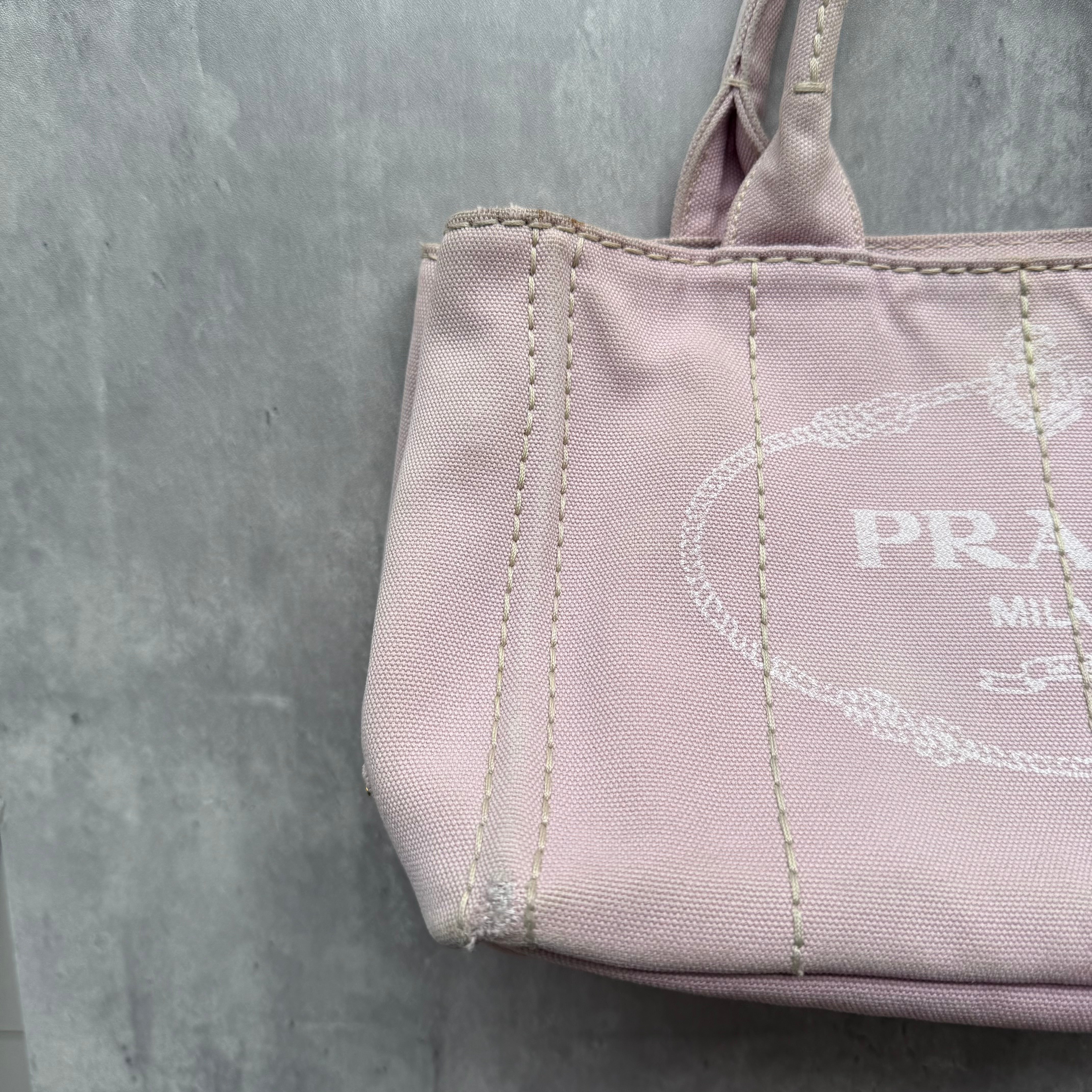 Prada Canapa Tote Bag Light Pink
