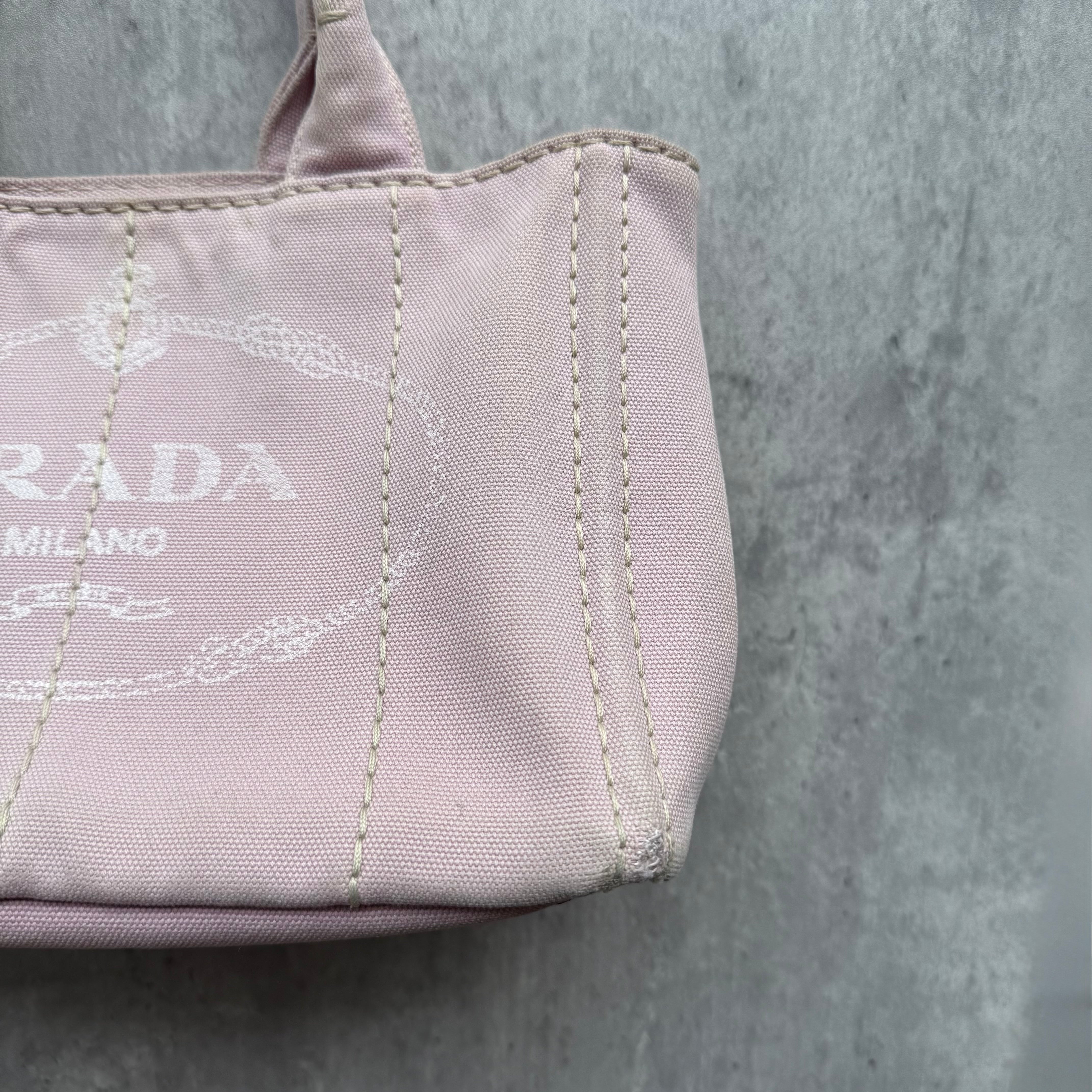 Prada Canapa Tote Bag Light Pink