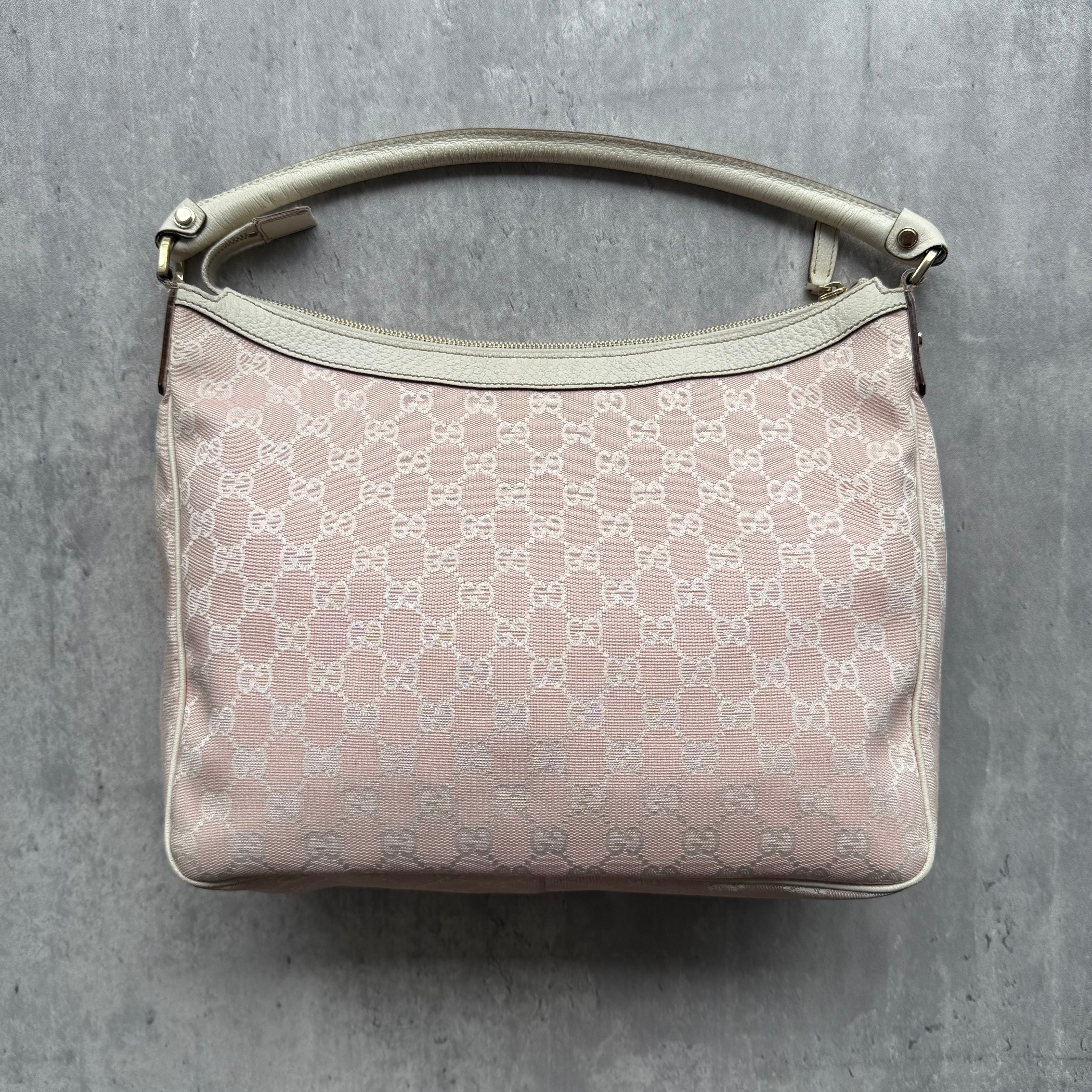 Gucci GG Monogram Hobo Shoulder Bag Pink