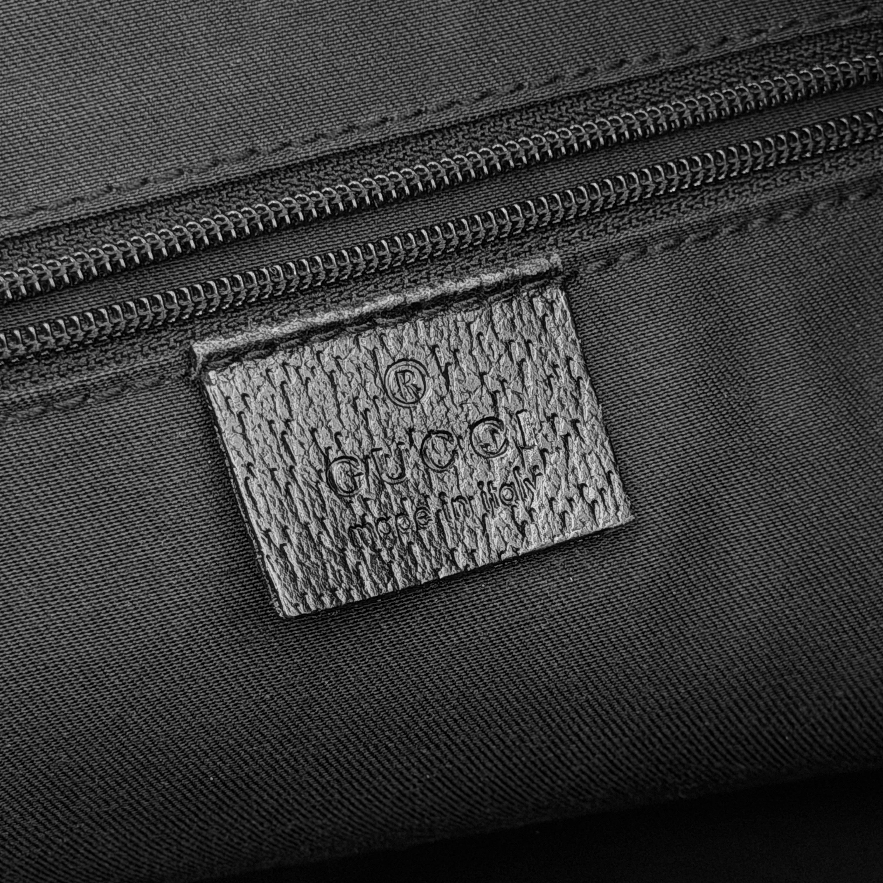 Gucci GG Monogram Shoulder Bag Black