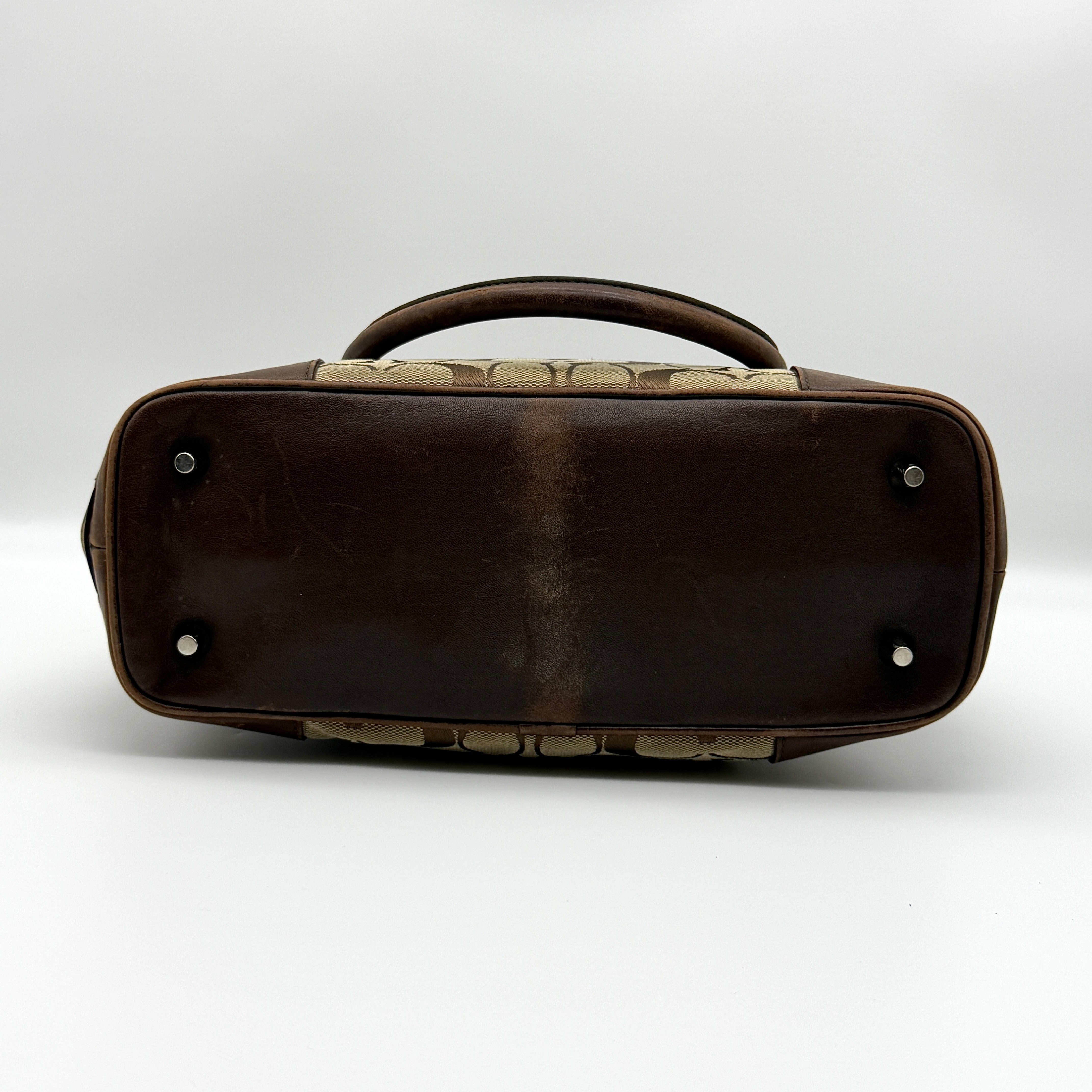 Coach Signature Canvas Handbag Brown/Beige