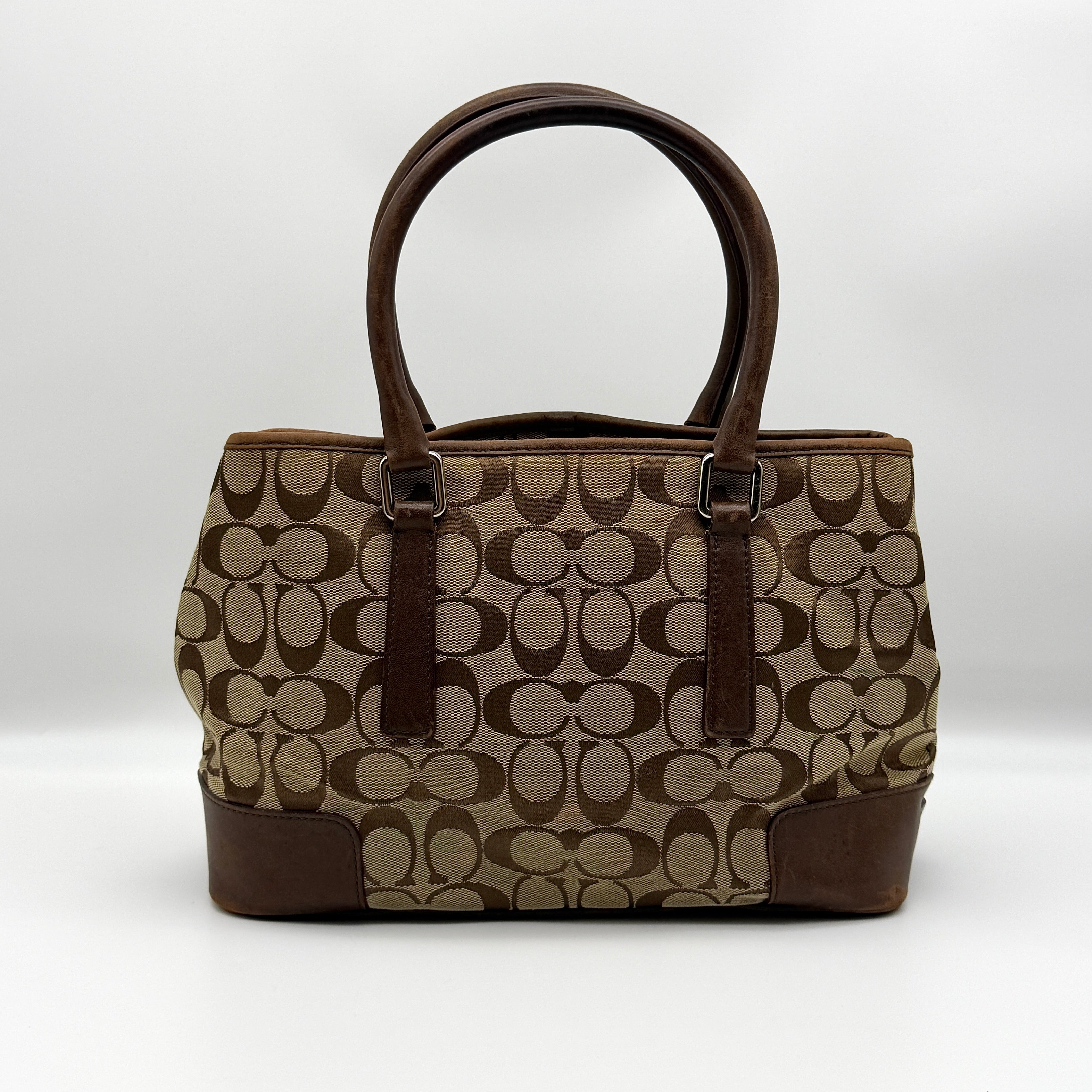 Coach Signature Canvas Handbag Brown/Beige