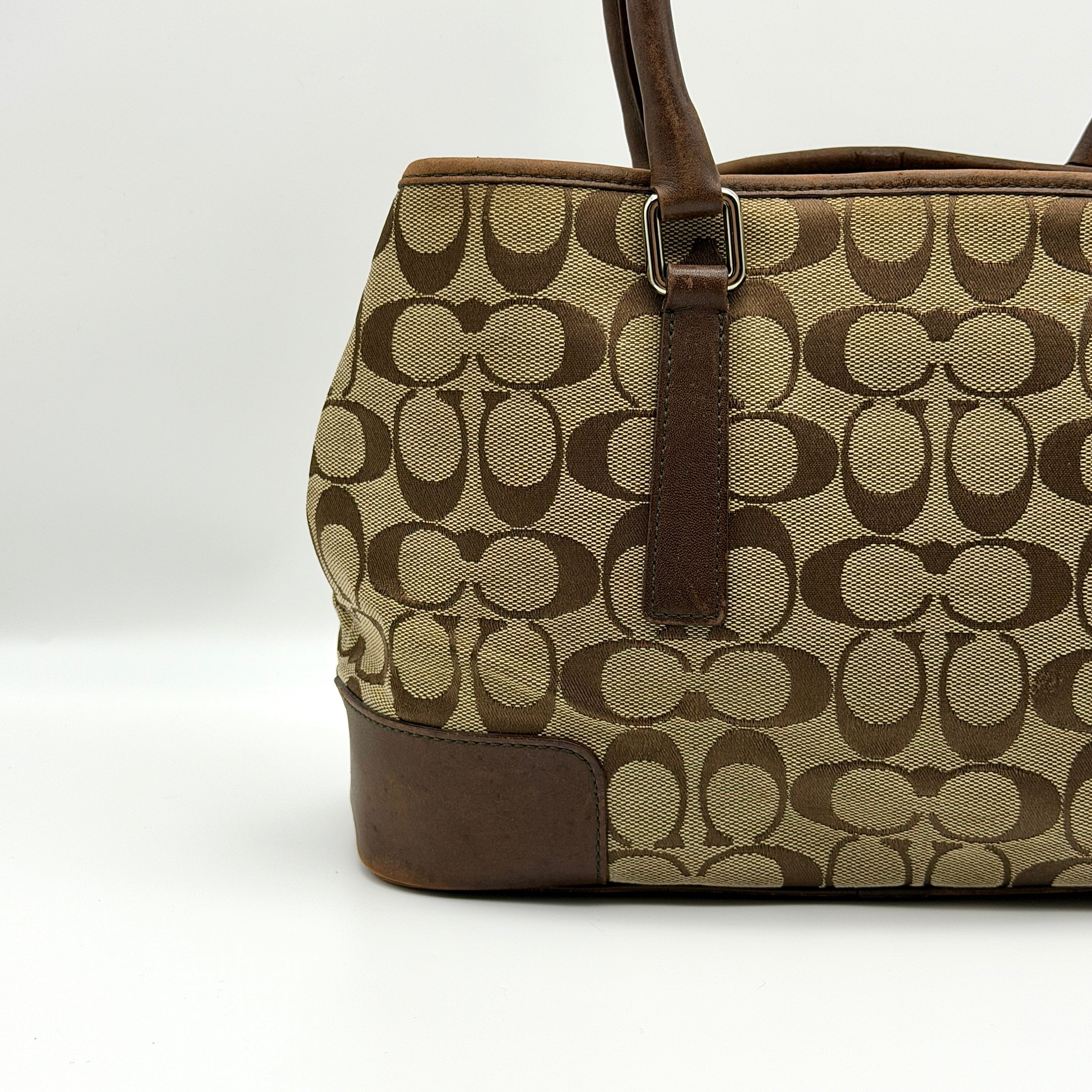 Coach Signature Canvas Handbag Brown/Beige
