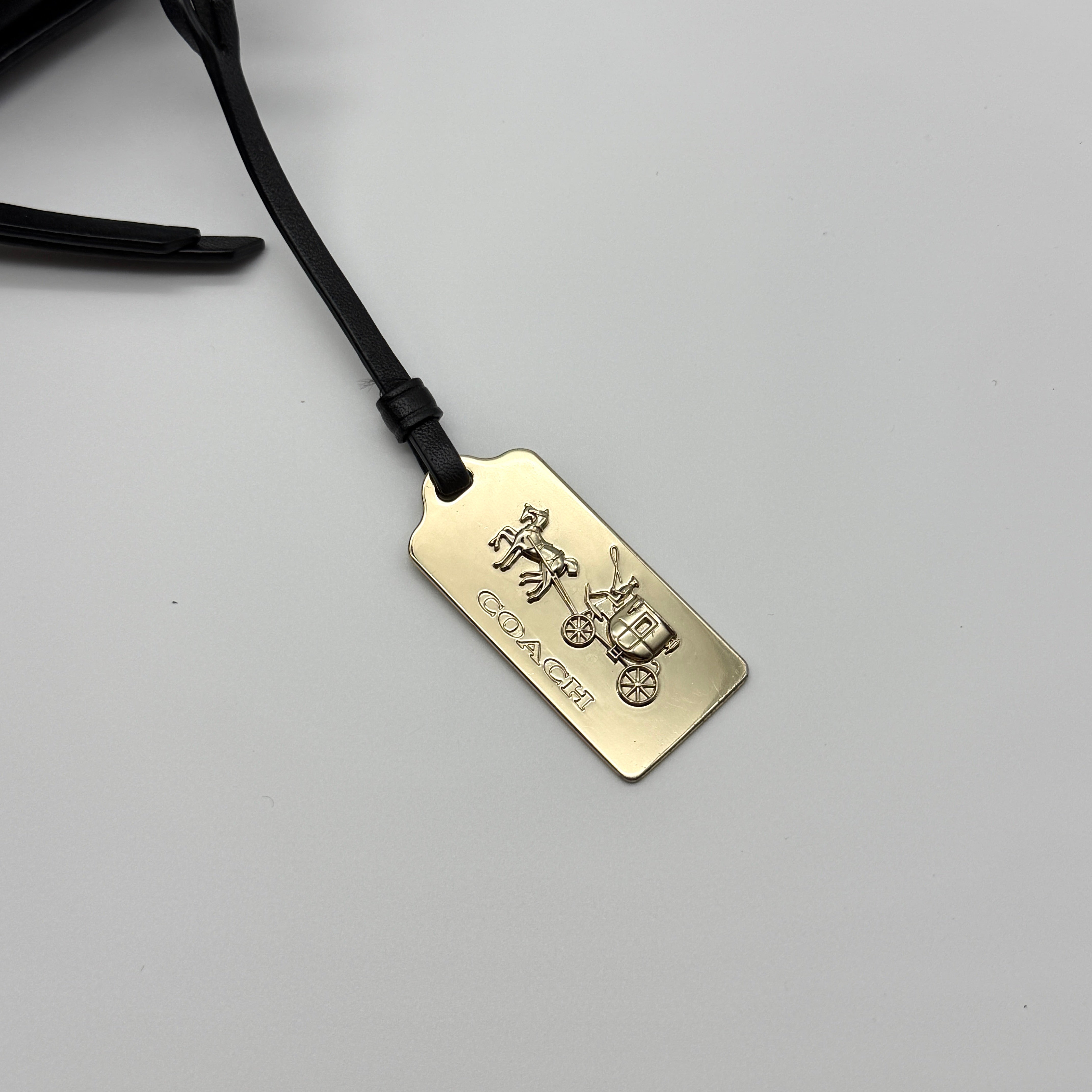 Coach Signature Madison Carlyle Shoulder Bag Black/Beige