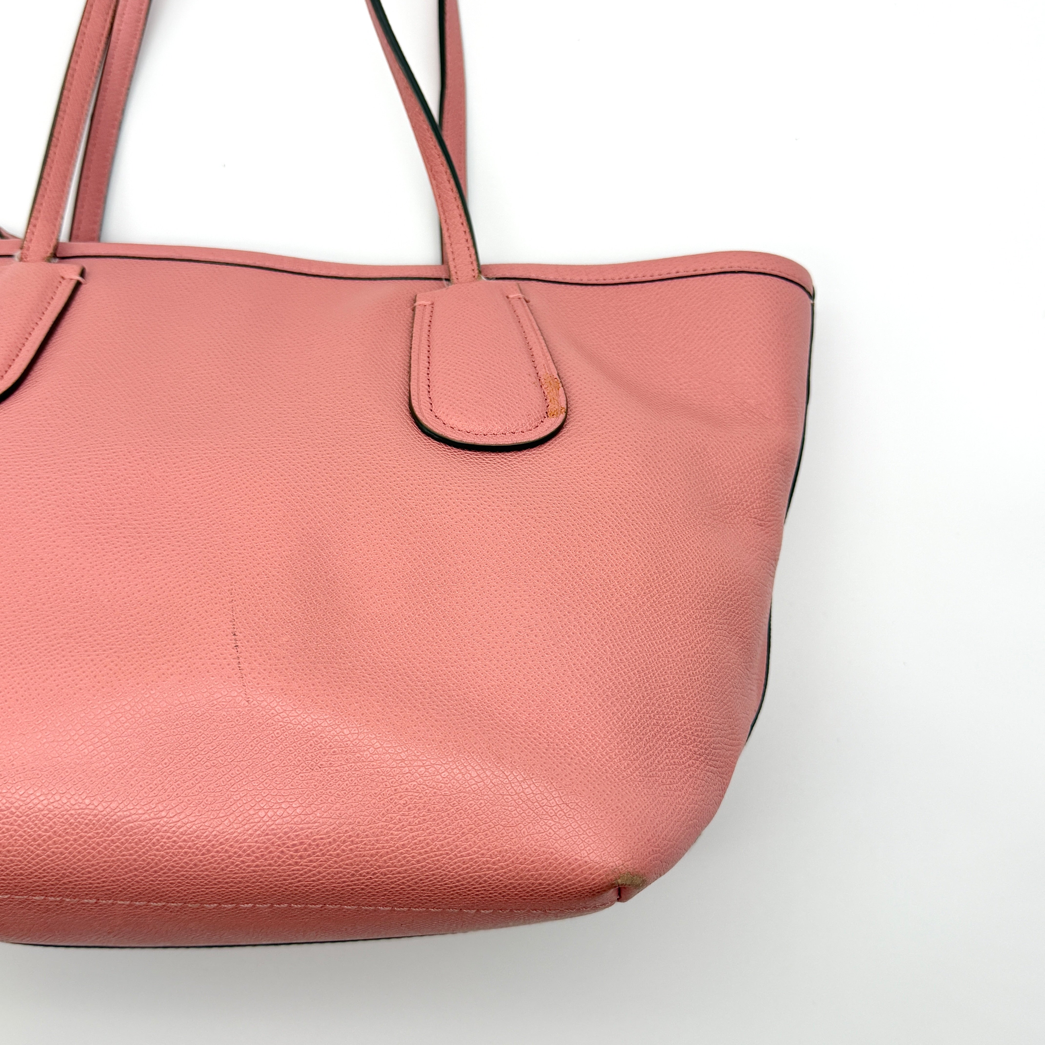 Coach Taxi Zip Top Tote Bag Pink