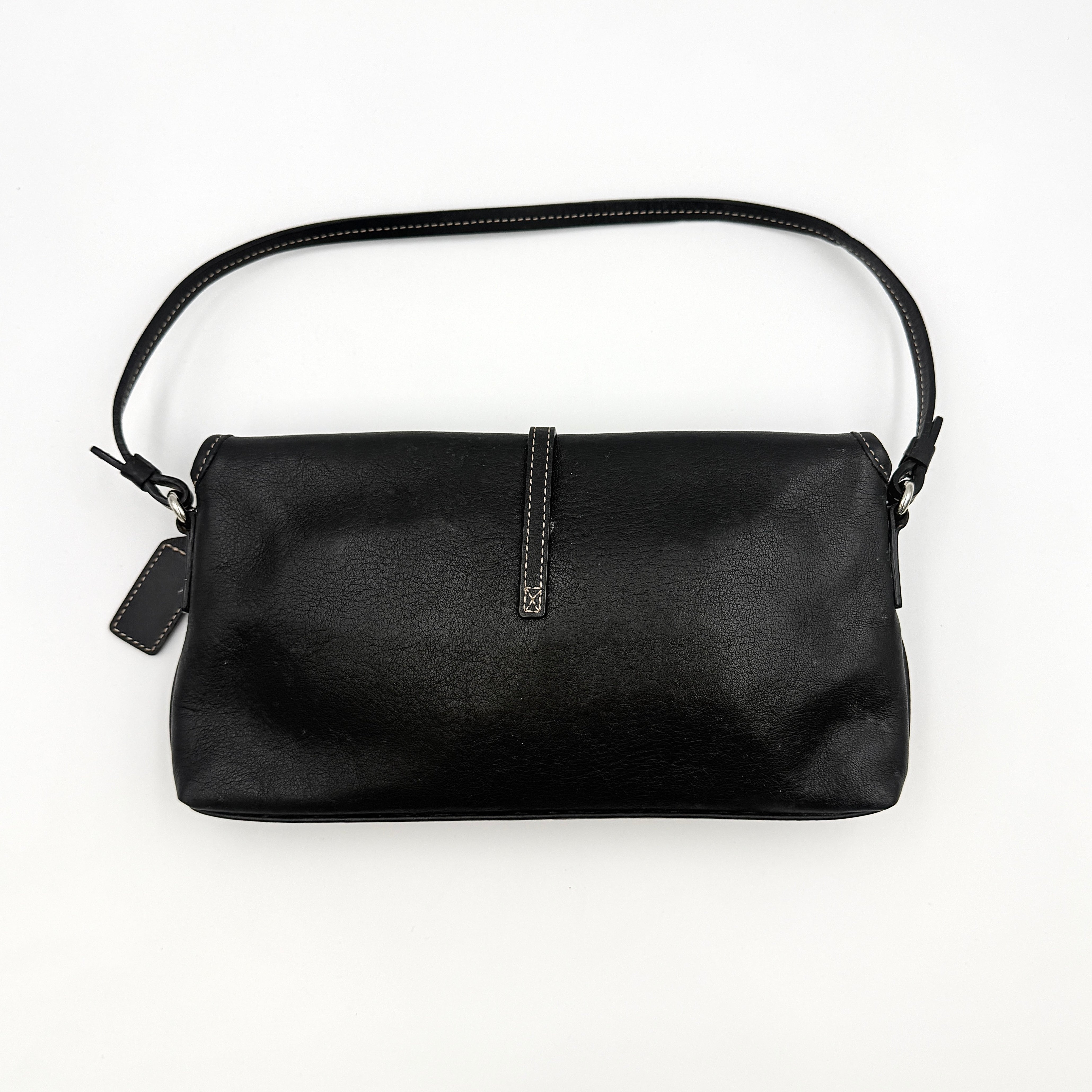 Coach Y2K Demi Clip Baguette Shoulder Bag Black