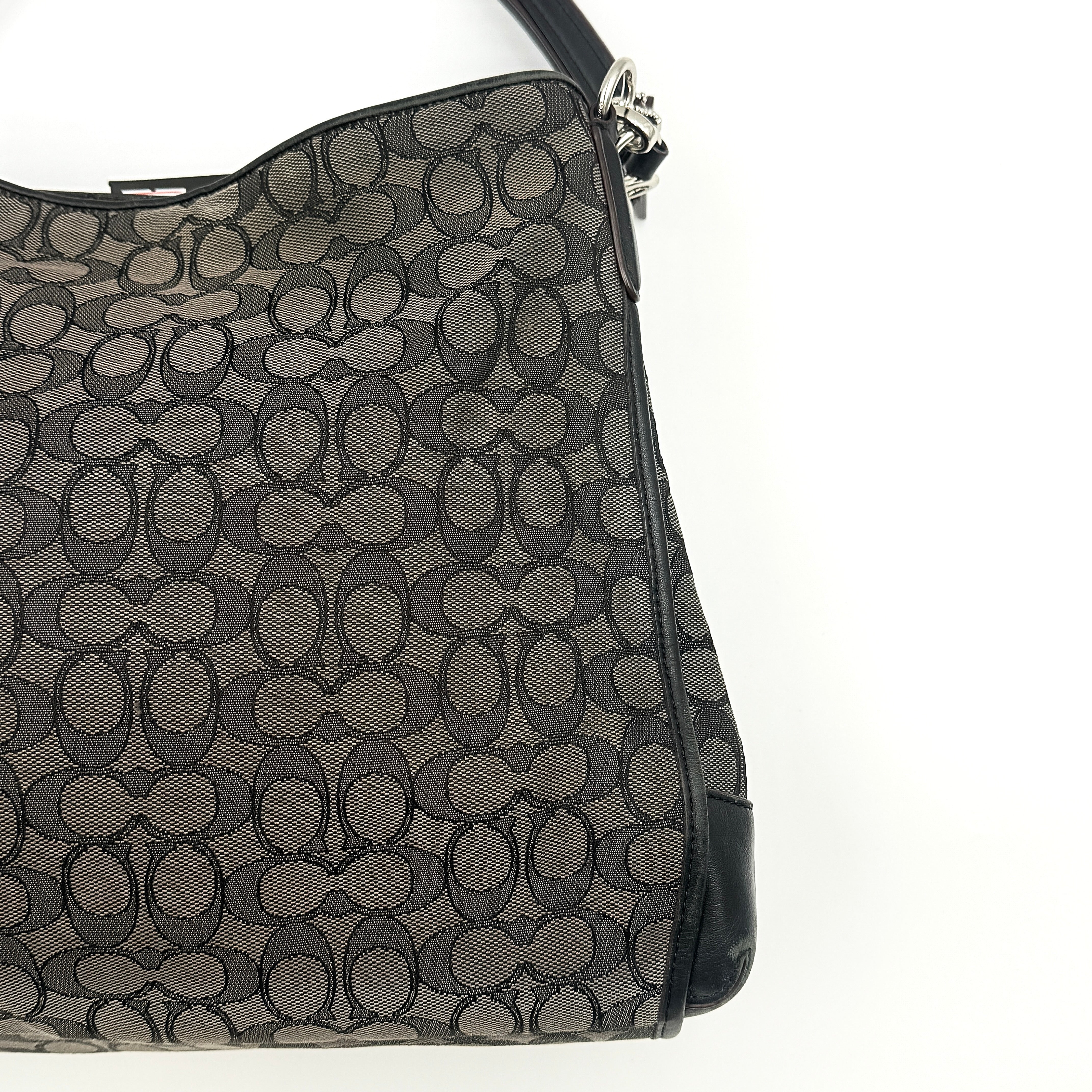 Coach Signature Phoebe Shoulder Bag Grey/Black
