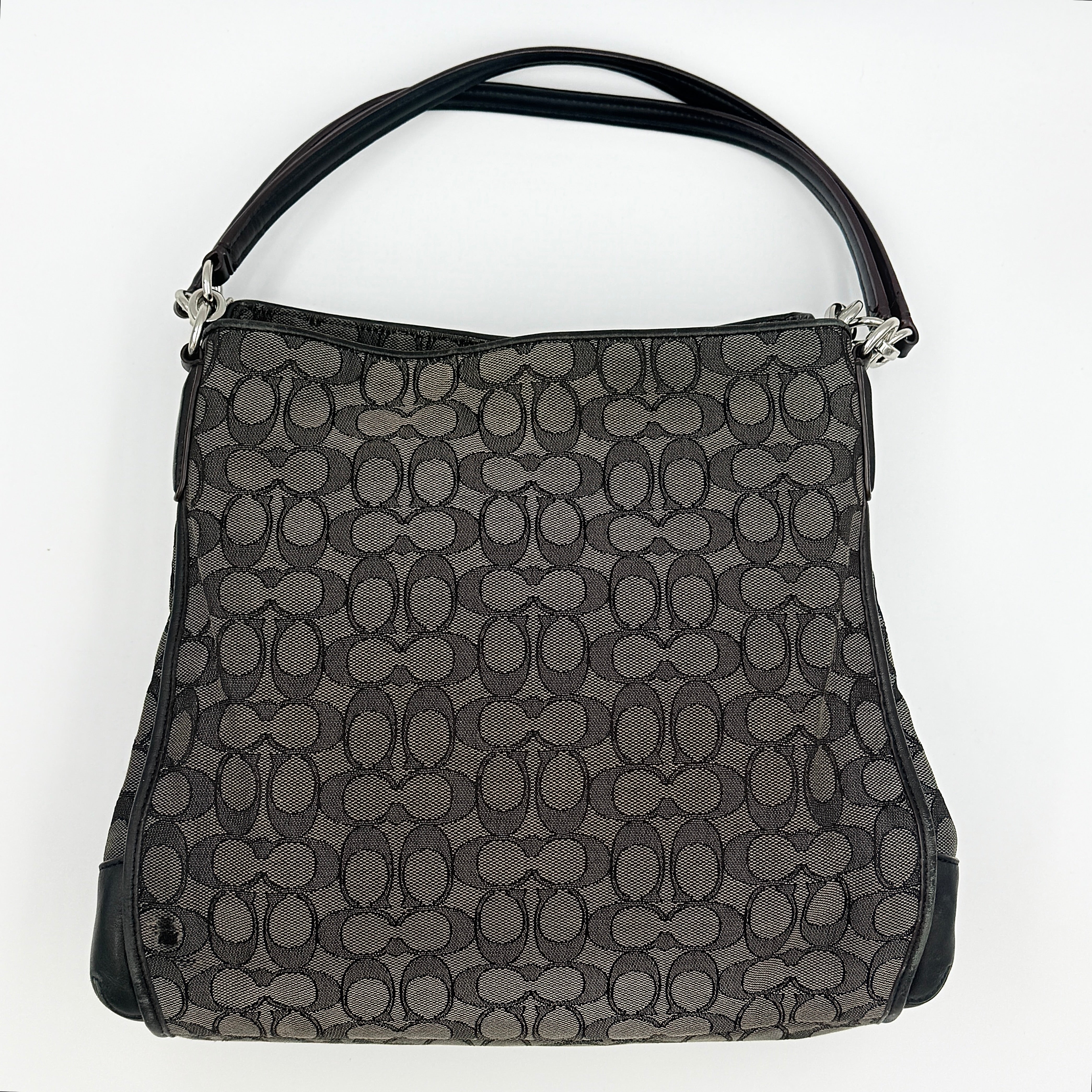 Coach Signature Phoebe Shoulder Bag Grey/Black