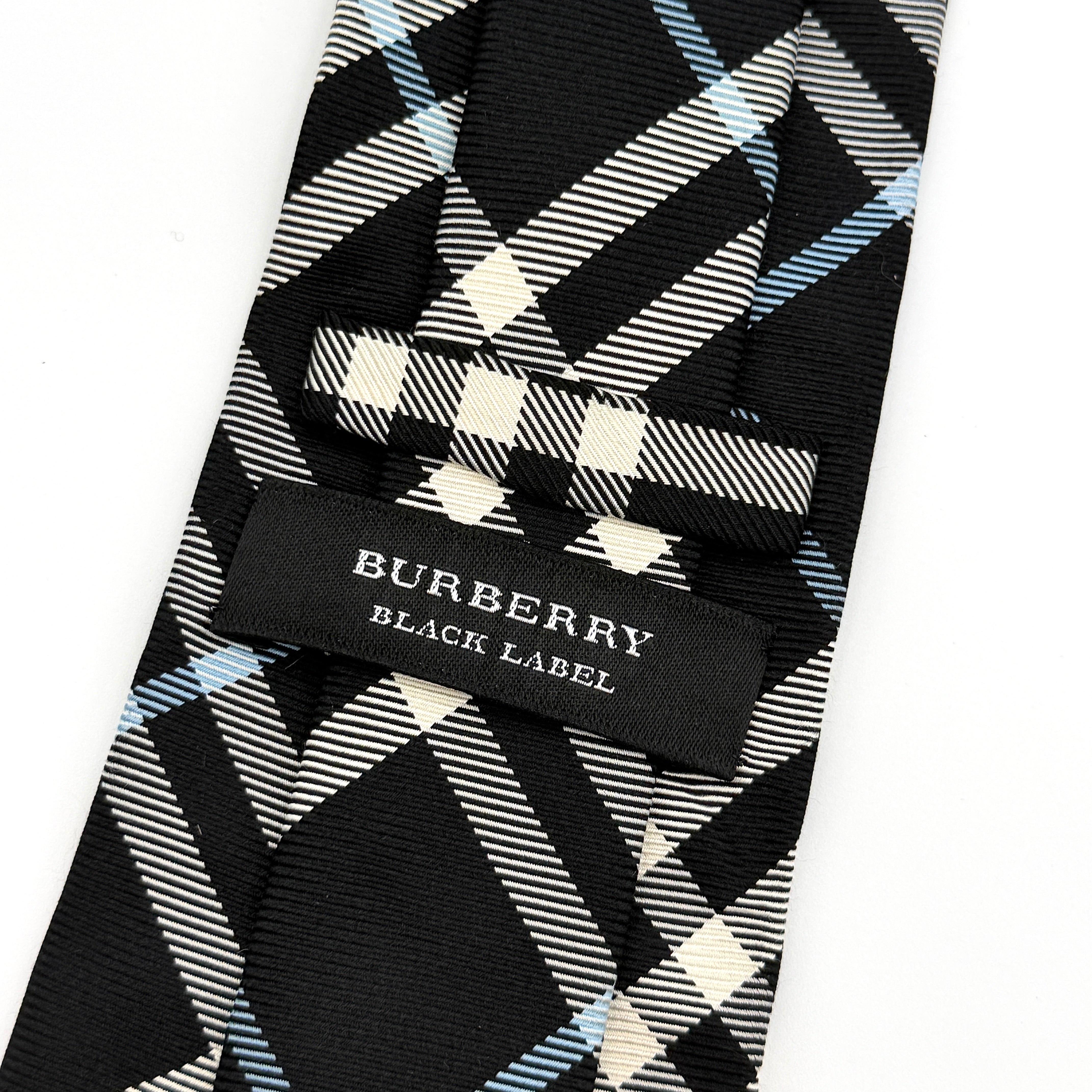 Burberry Nova Check Silk Tie Black