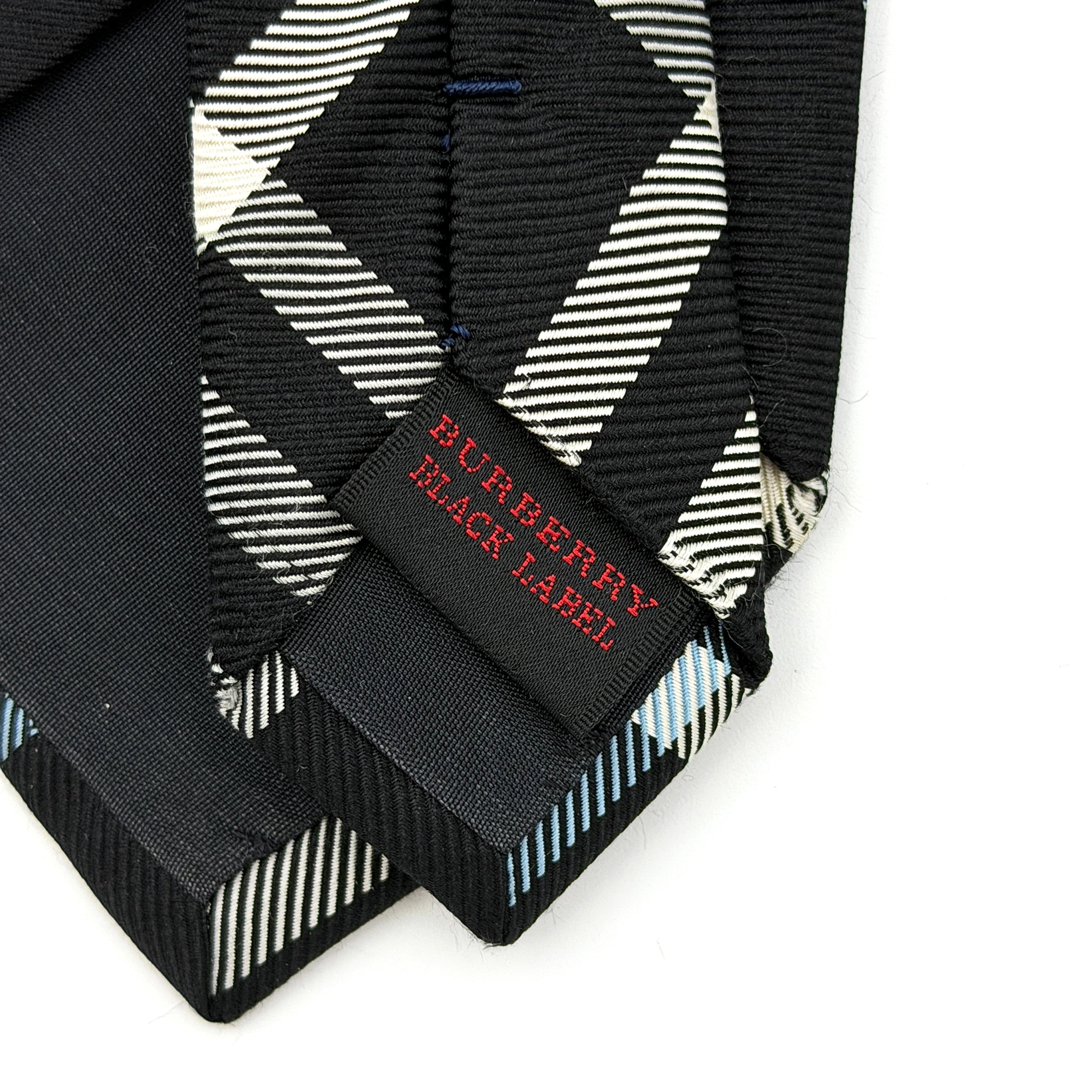 Burberry Nova Check Silk Tie Black