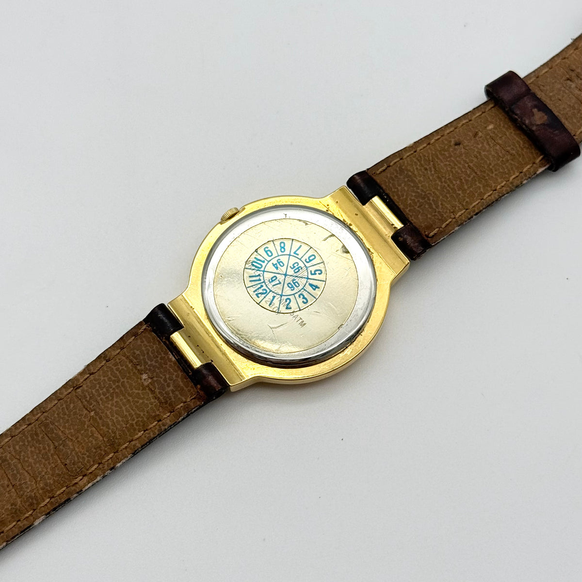 Jean Louis Scherrer Quartz Wristwatch Gold/Brown