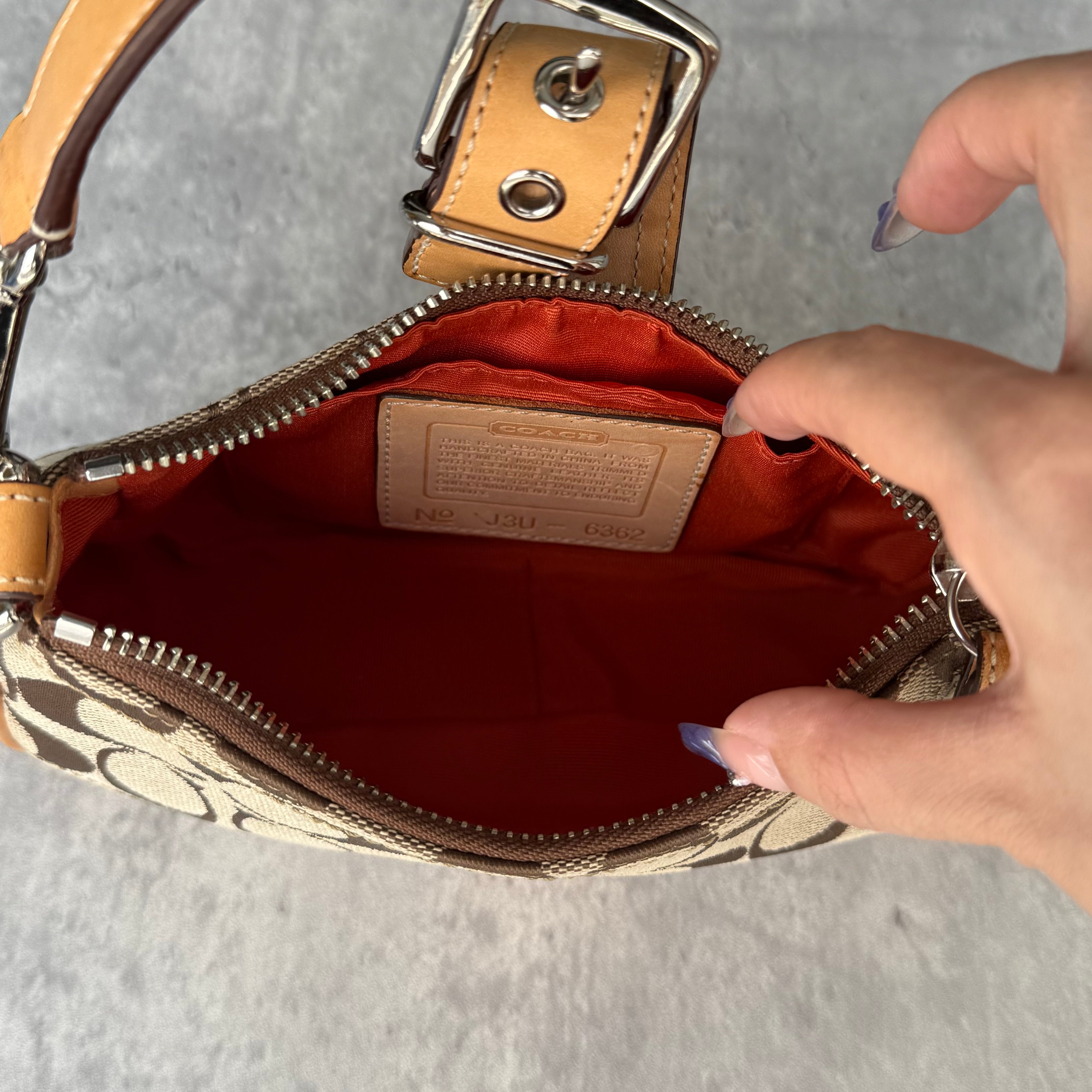 Coach Signature Tabby Shoulder Bag Beige