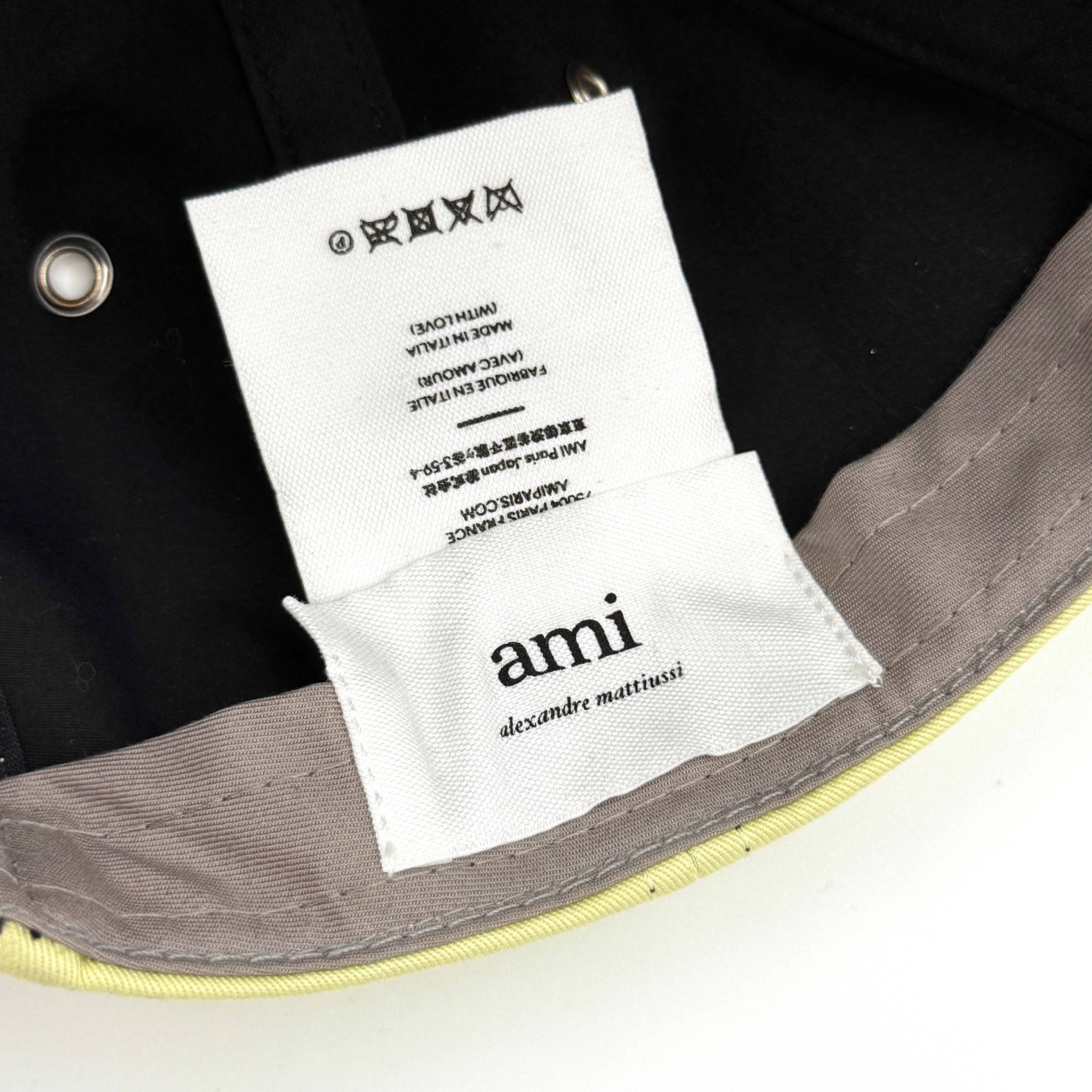 Ami Paris Ami de Coeur Baseball Cap Yellow