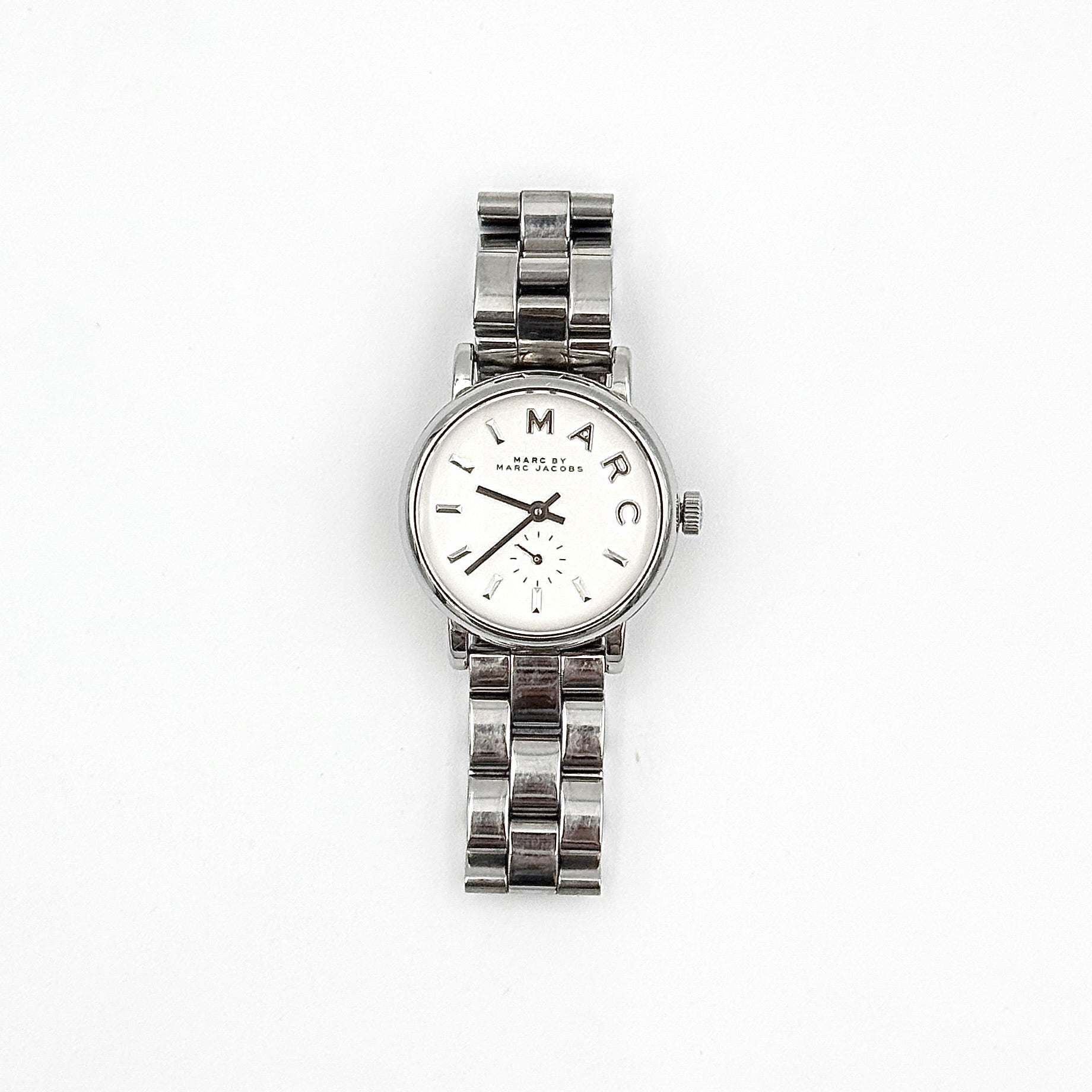 Marc by Marc Jacobs Baker White Dial Stainless Steel Watch