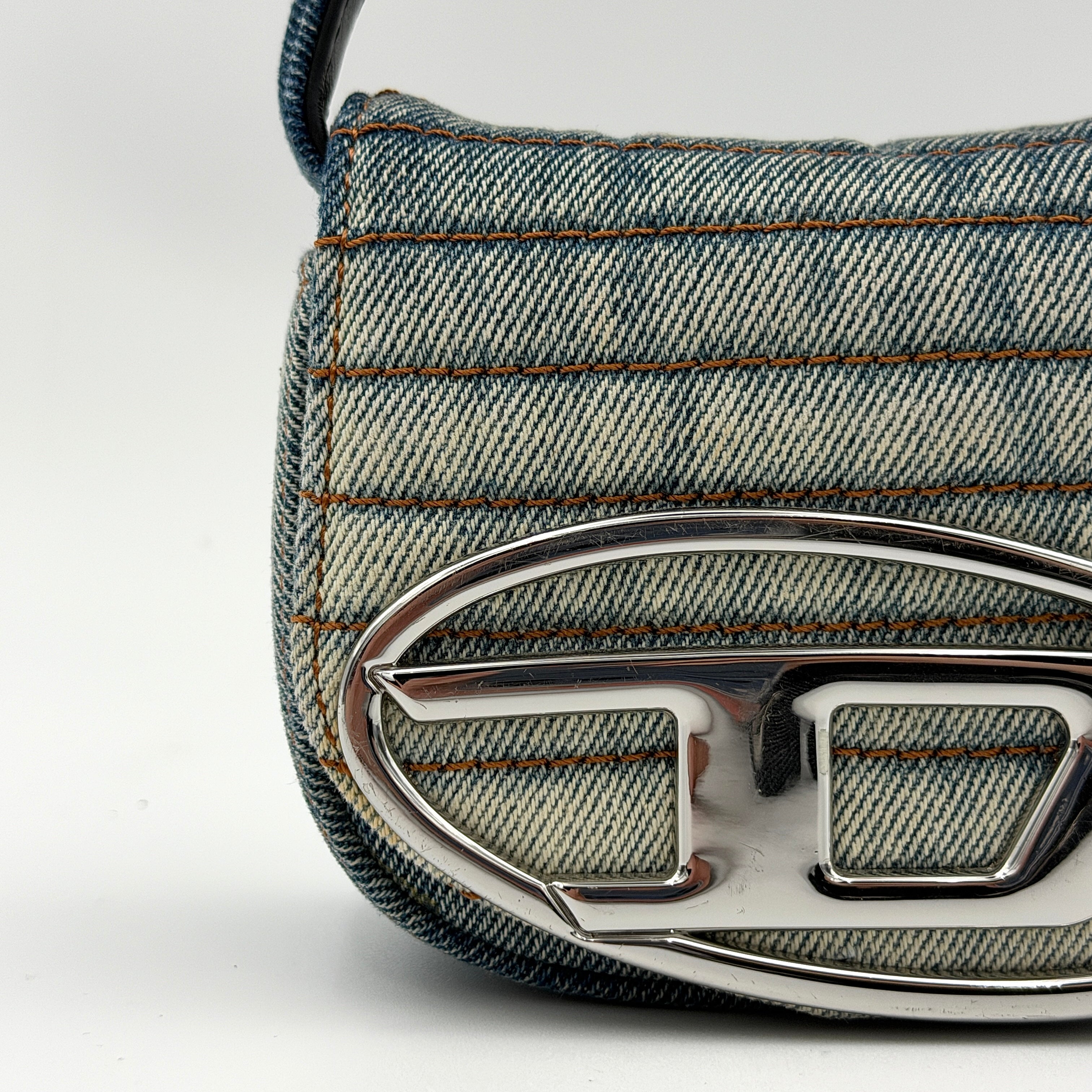 Diesel 2Way 1DR-XS Mini Bag Washed Denim