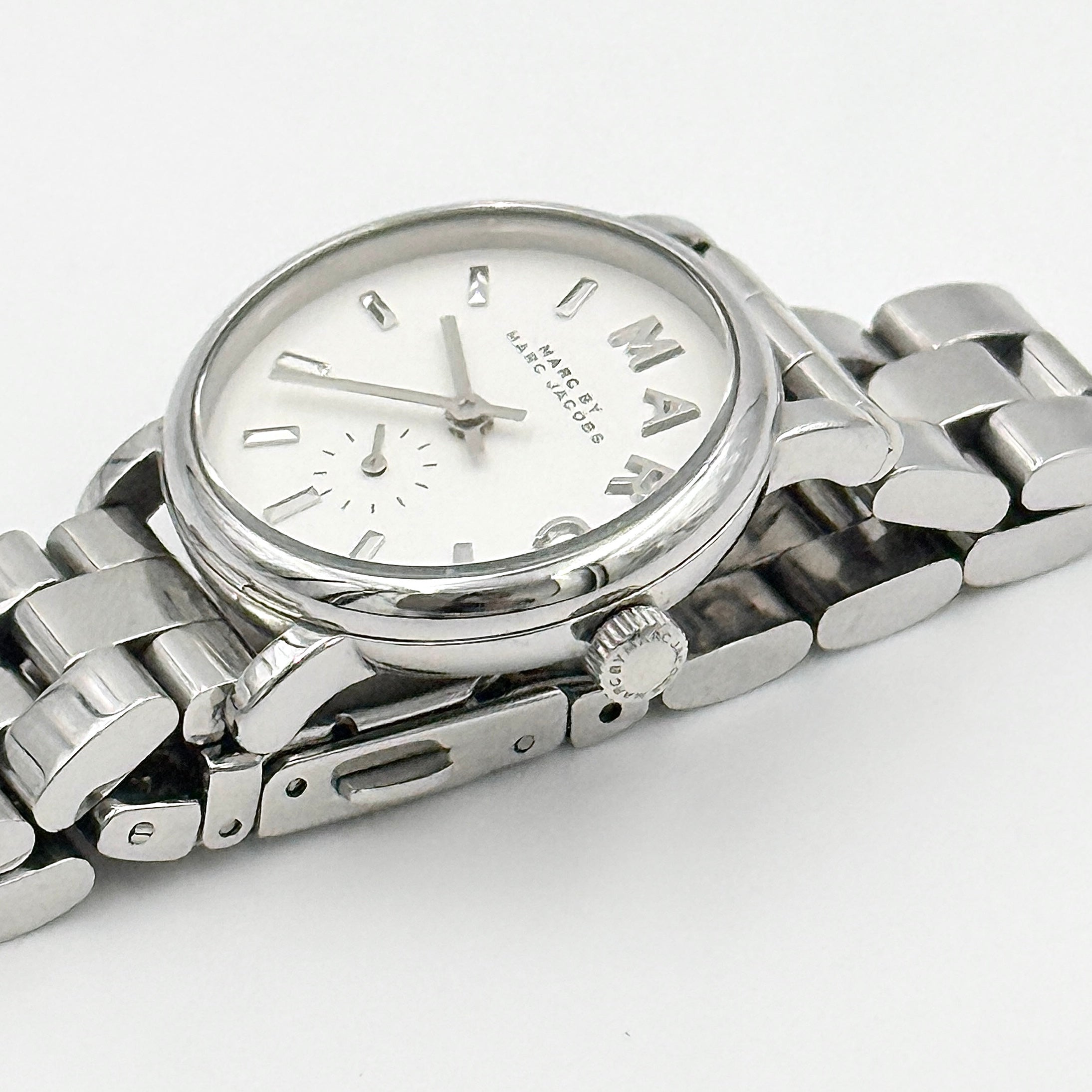 Marc by Marc Jacobs Baker White Dial Stainless Steel Watch