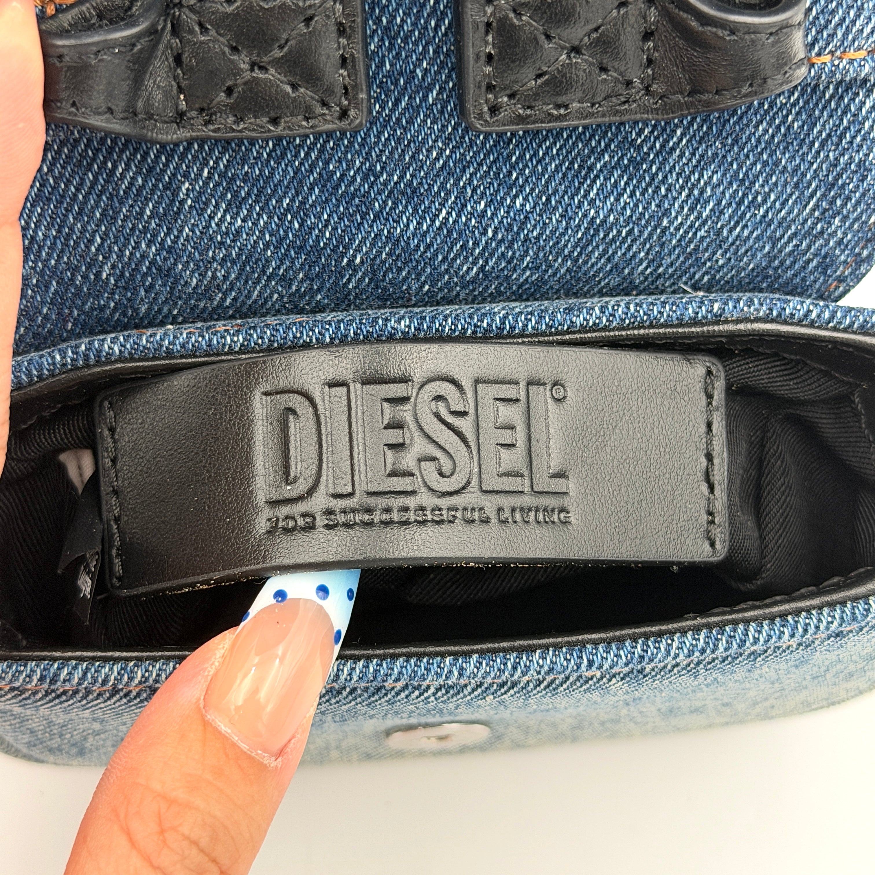 Diesel 2Way 1DR-XS Mini Bag Washed Denim