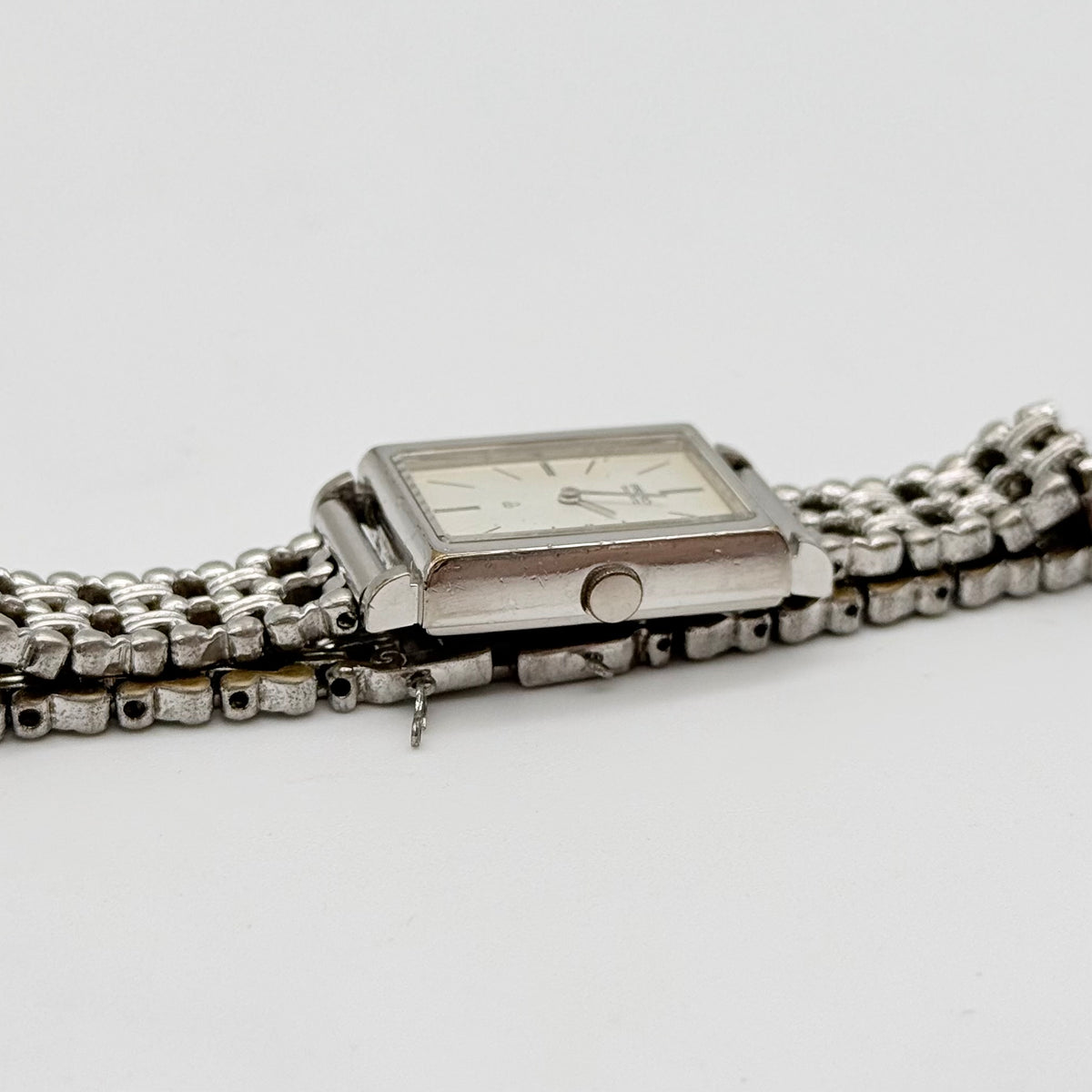 Seiko Quartz Rectangular 16-5920 Watch Silver