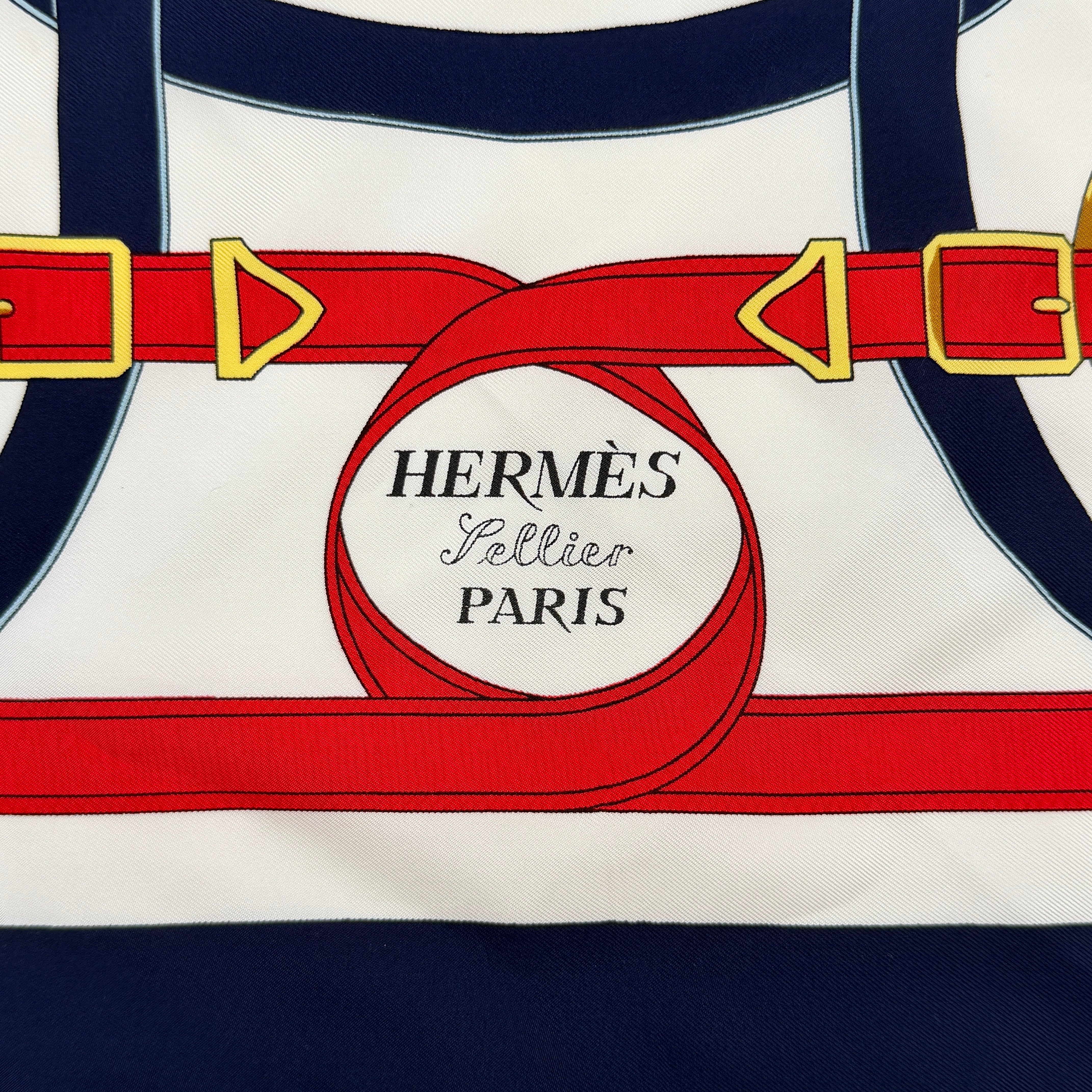 Hermès Éperon D'Or Silk Scarf Multicolor