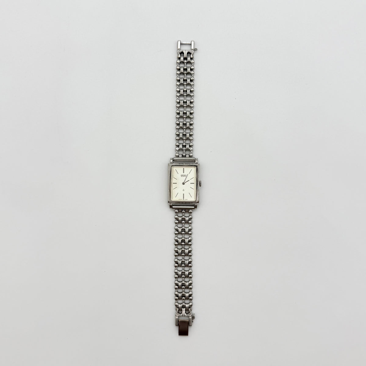 Seiko Quartz Rectangular 16-5920 Watch Silver