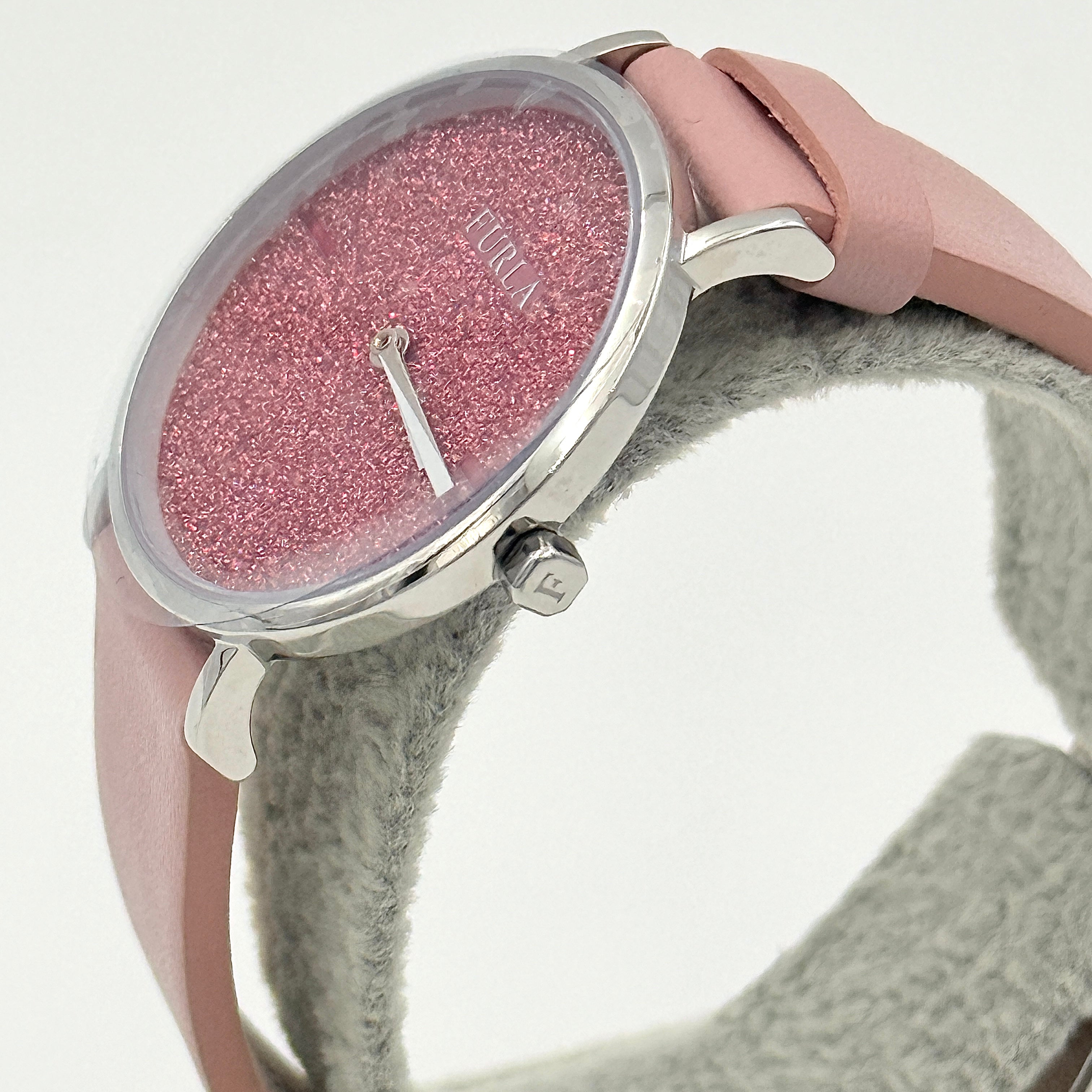Furla Giada Sparkle Glitter Watch Pink