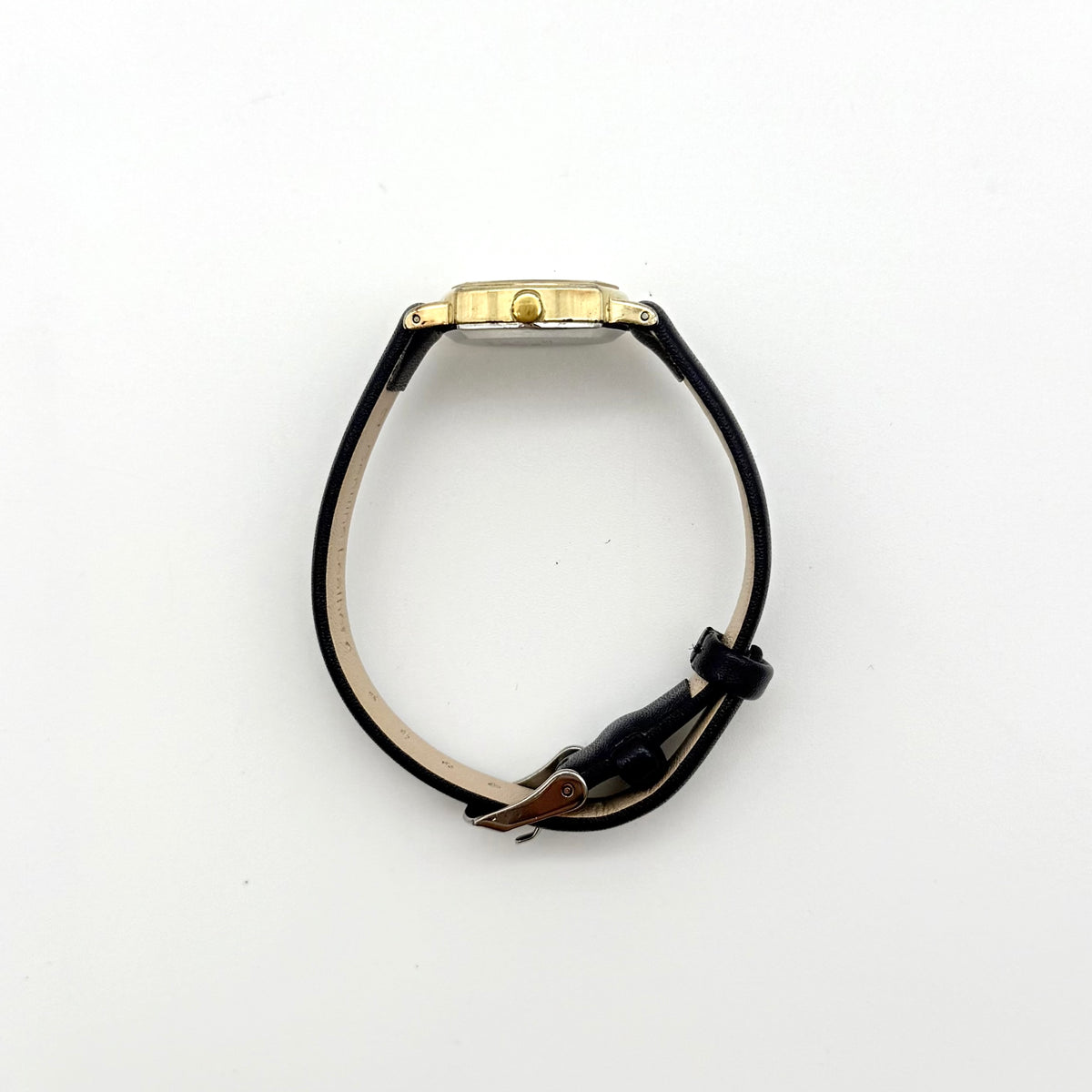 Seiko Socie Black Dial Quartz 1421-5140 Watch Gold