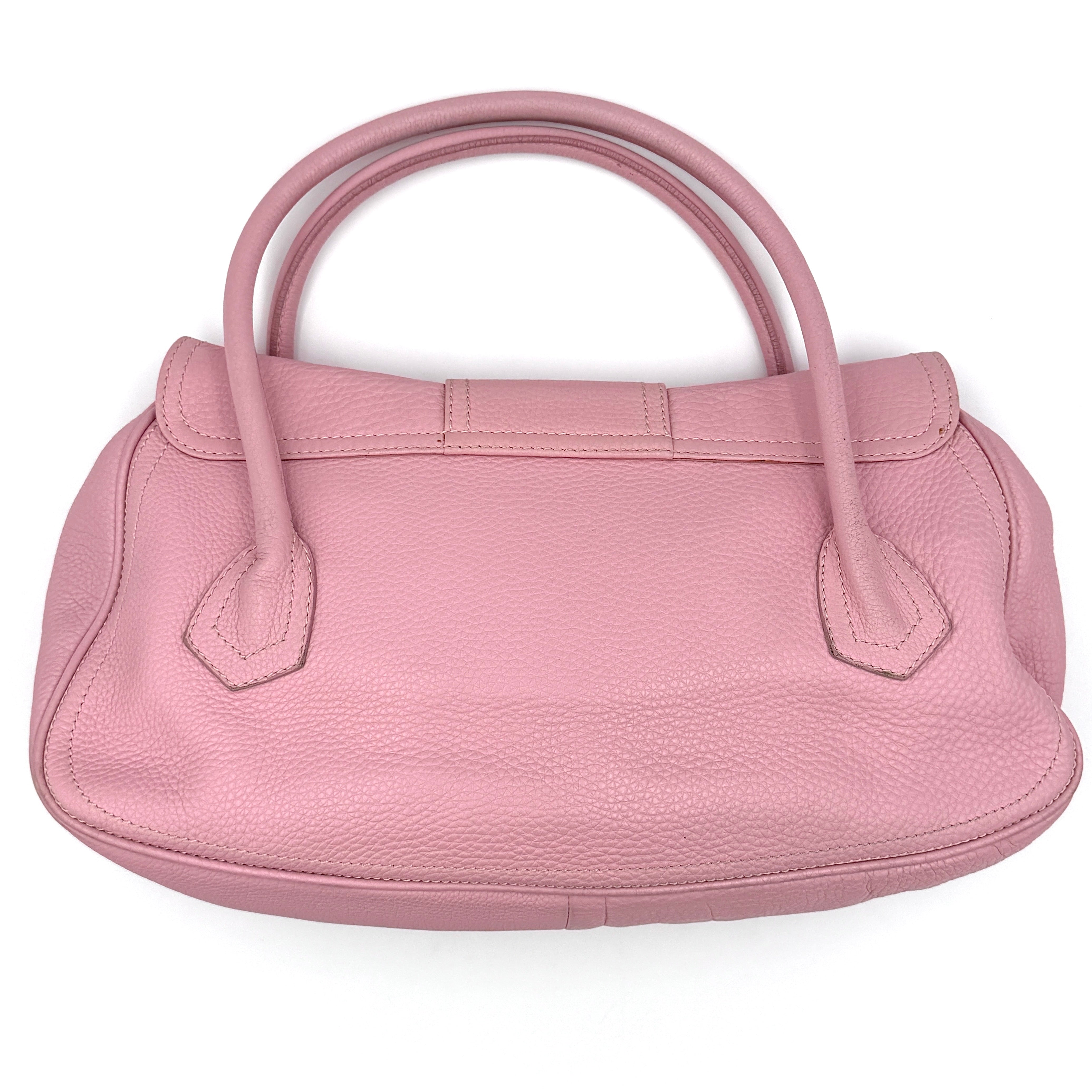 Celine Y2K Bubblegum Buckle Shoulder Bag Pink