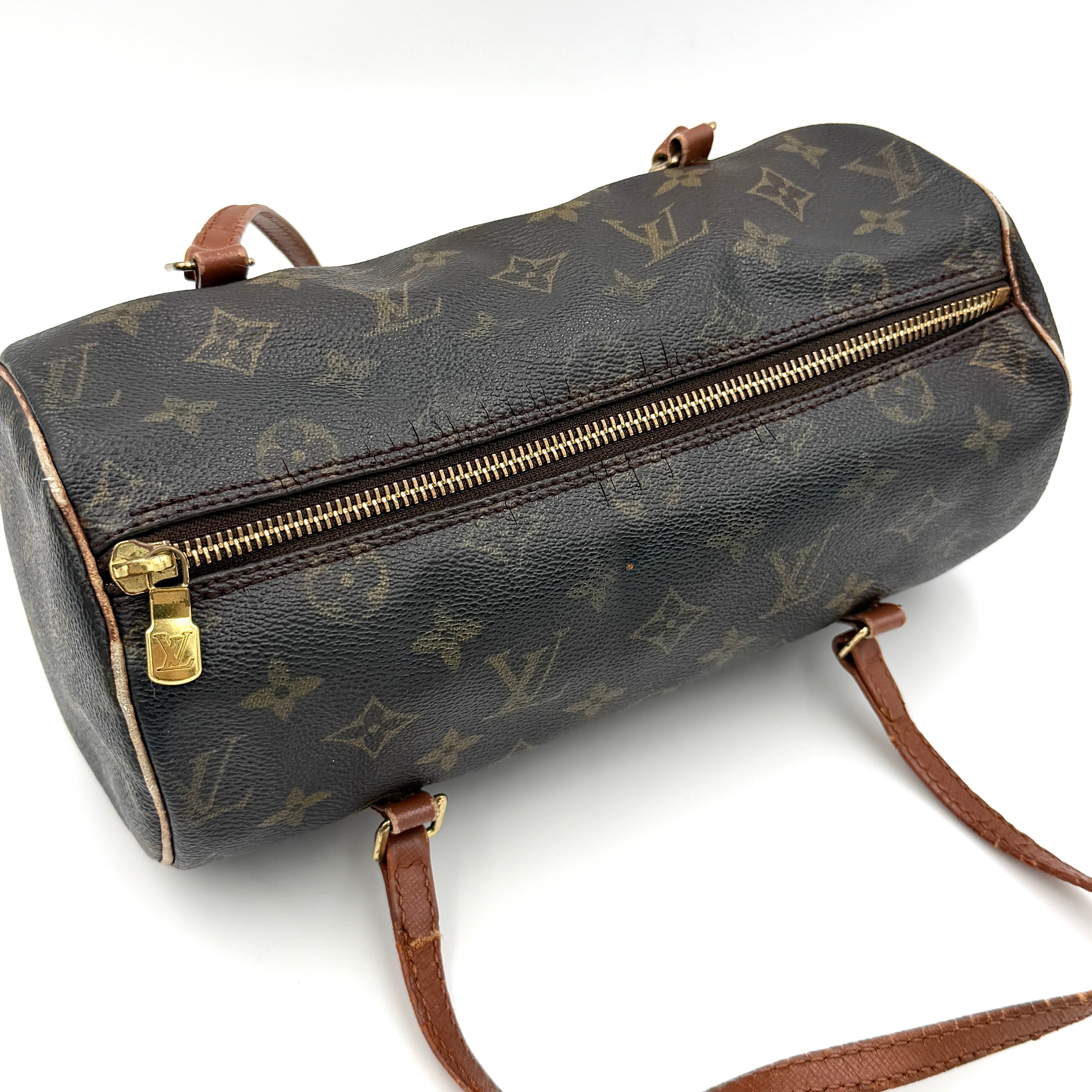 Louis Vuitton Monogram Papillon Handbag Brown