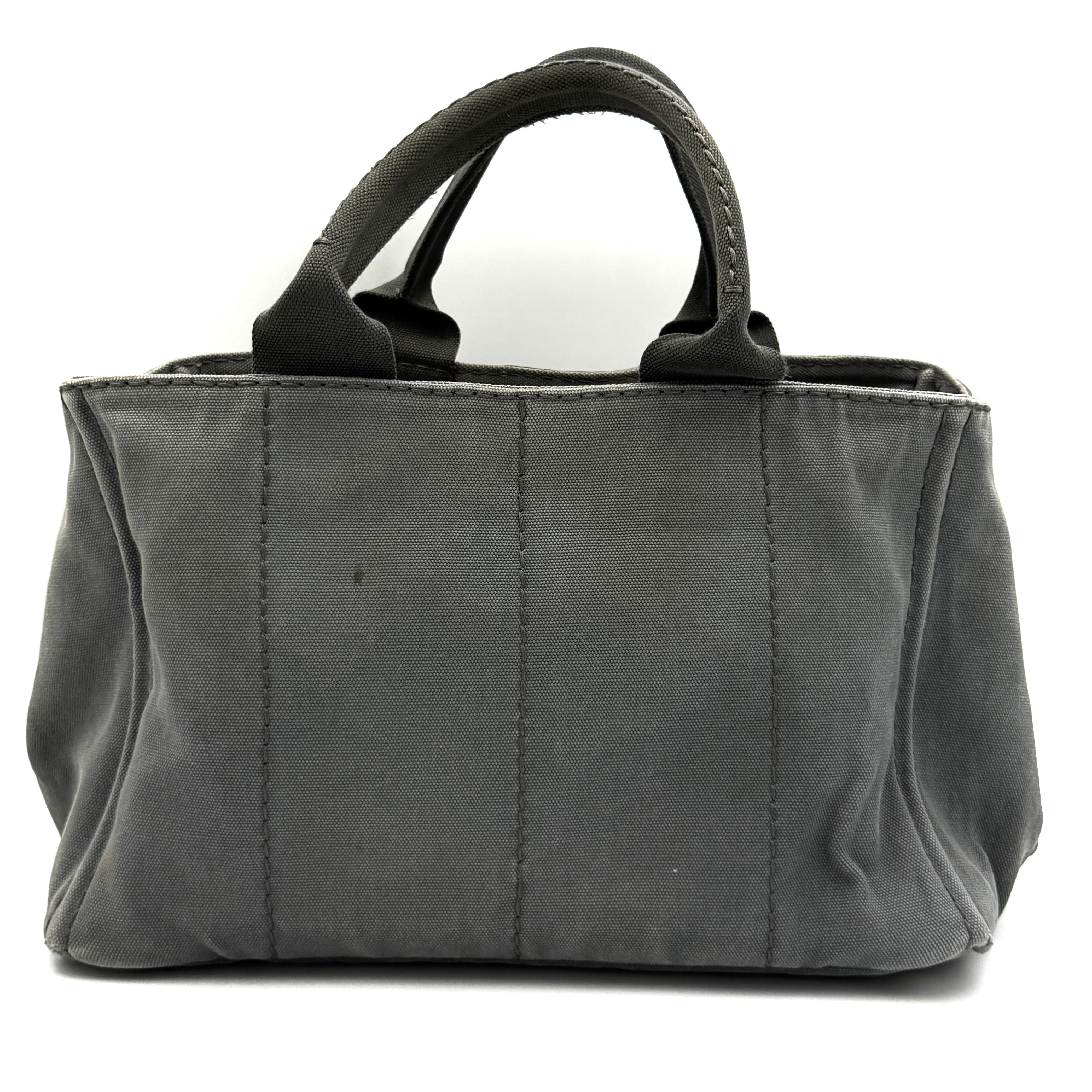 Prada 2Way Canapa Tote Bag Grey