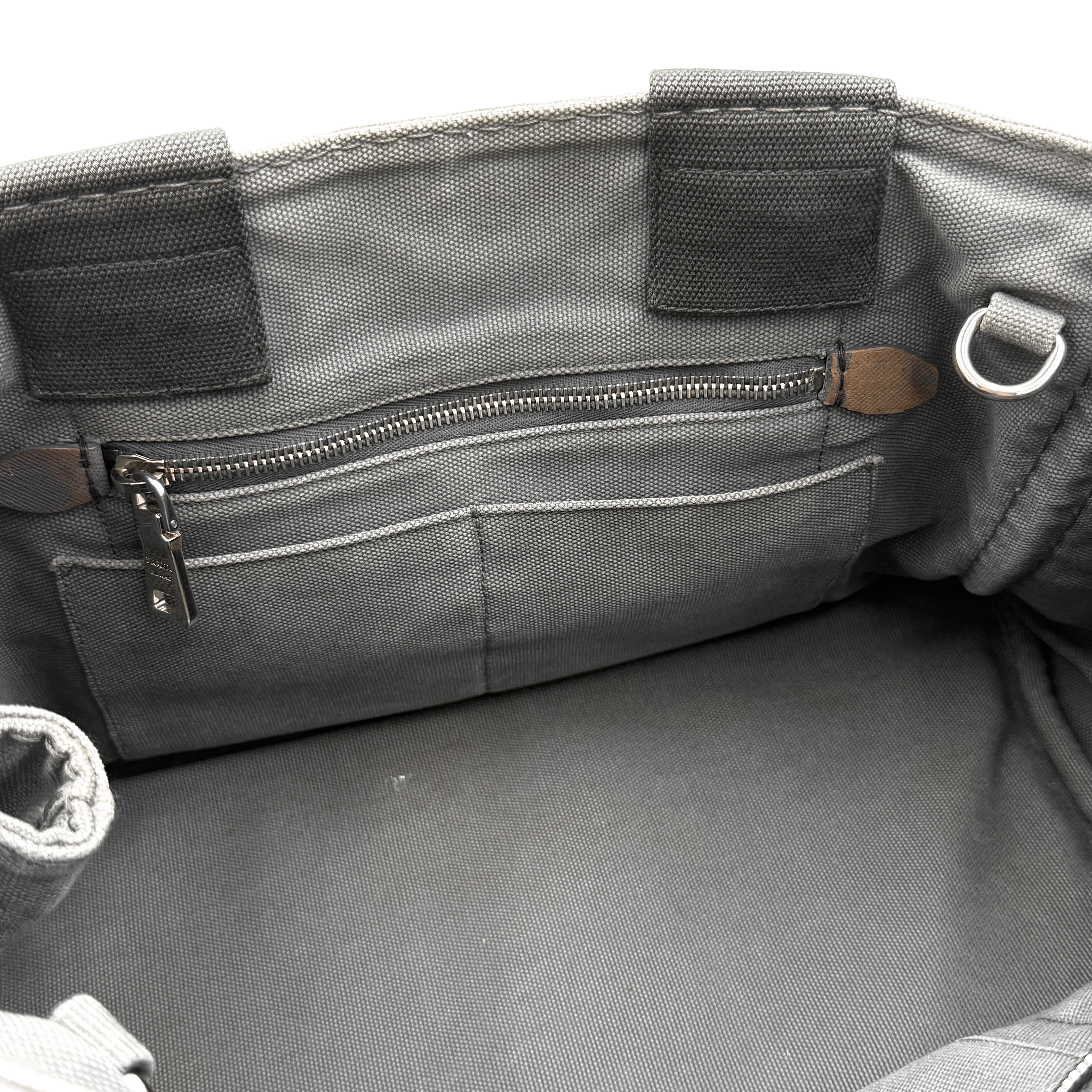 Prada 2Way Canapa Tote Bag Grey