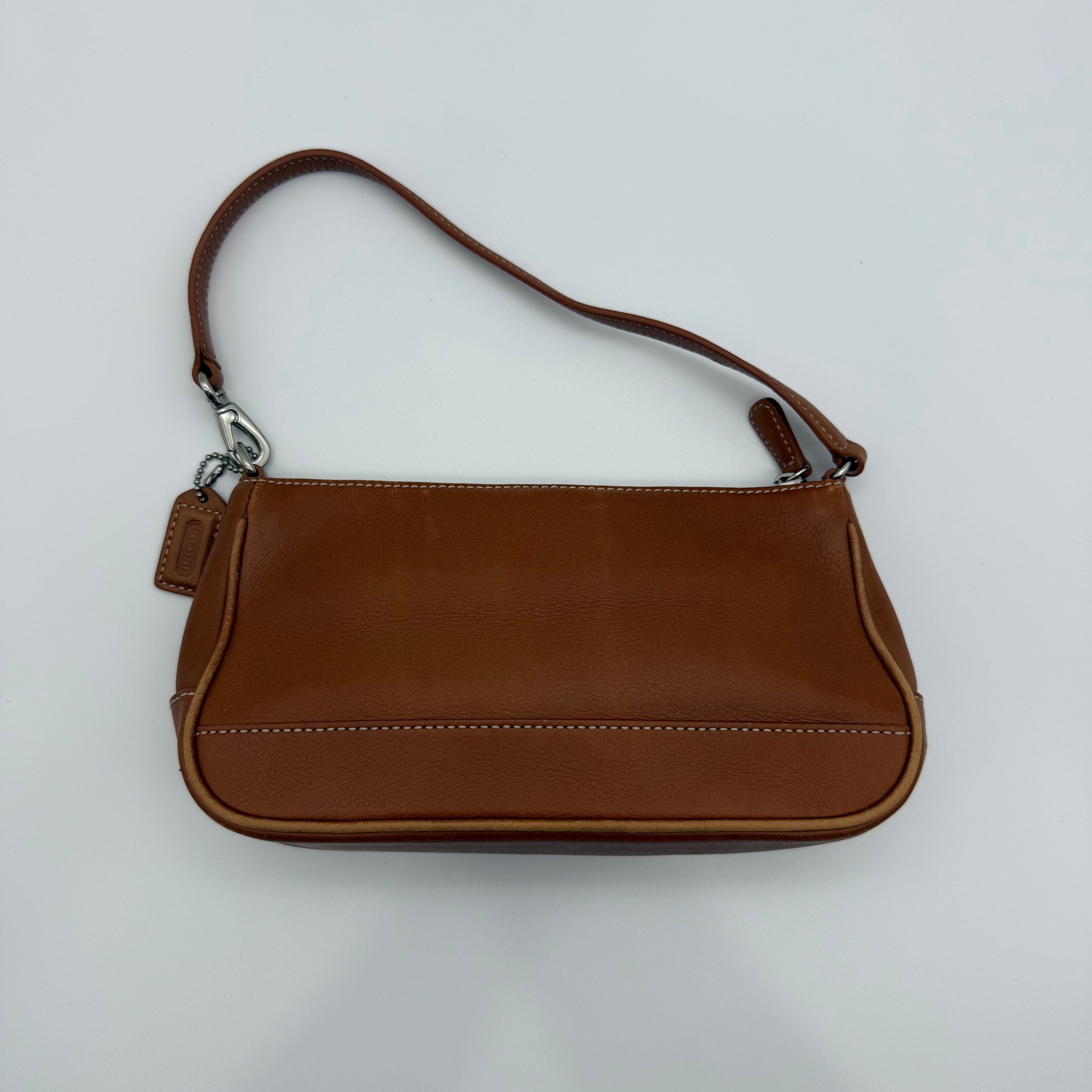 Coach Y2K Demi Leather Shoulder Bag Brown