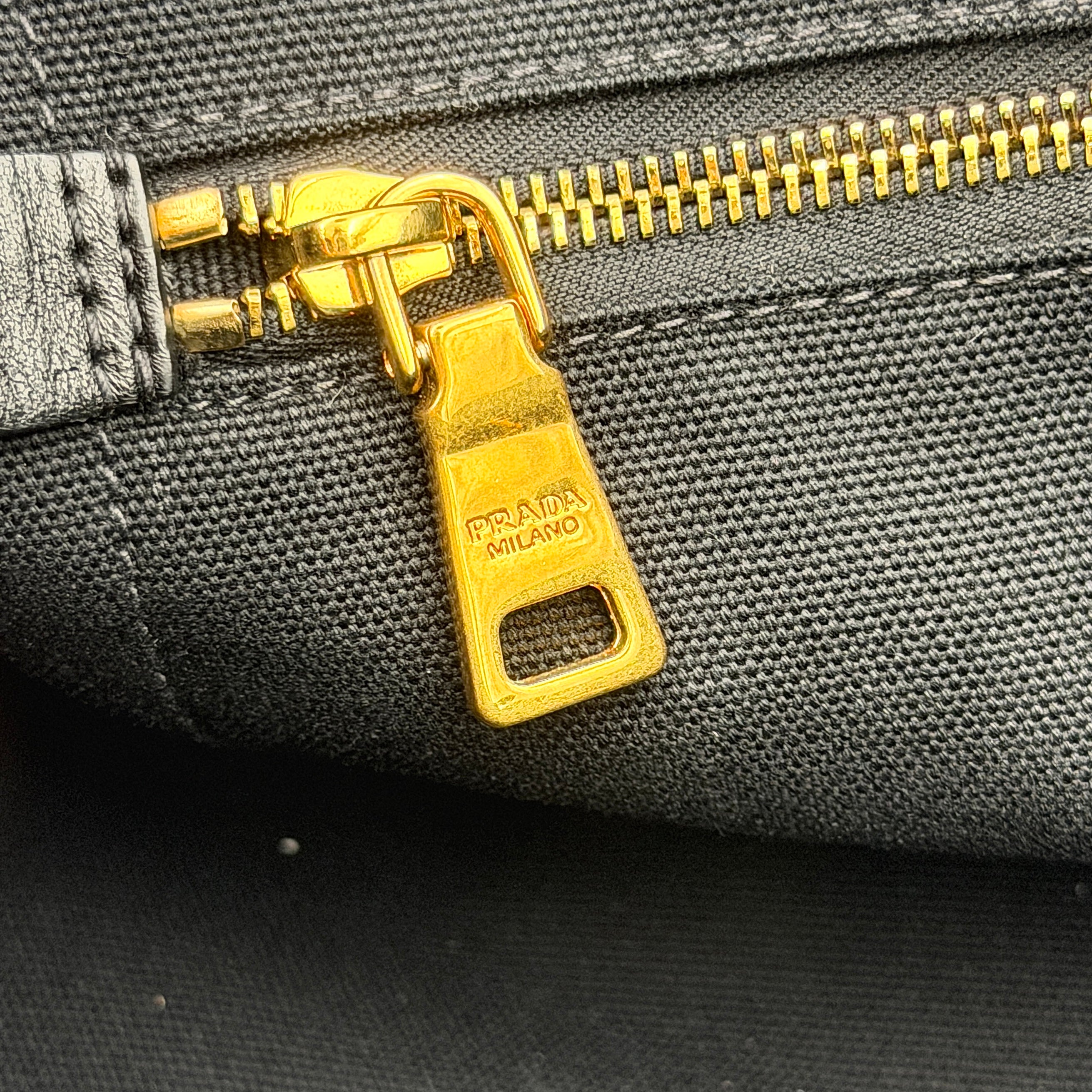 Prada Canapa Tote Bag Black