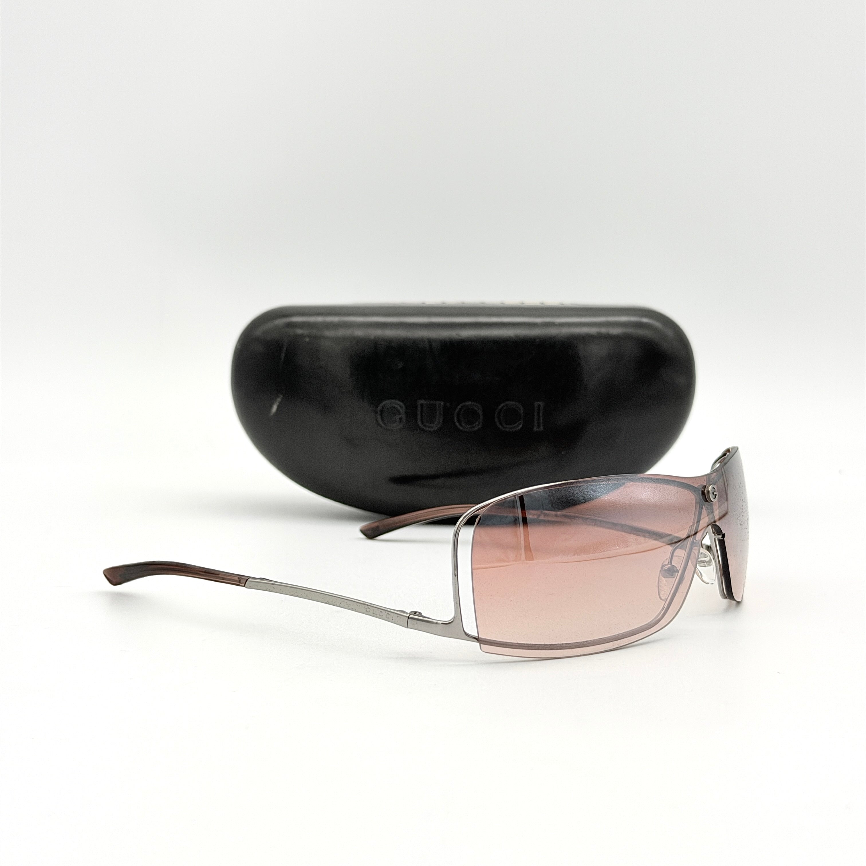 Gucci GG 1709/S Brown Gradient Sunglasses Silver