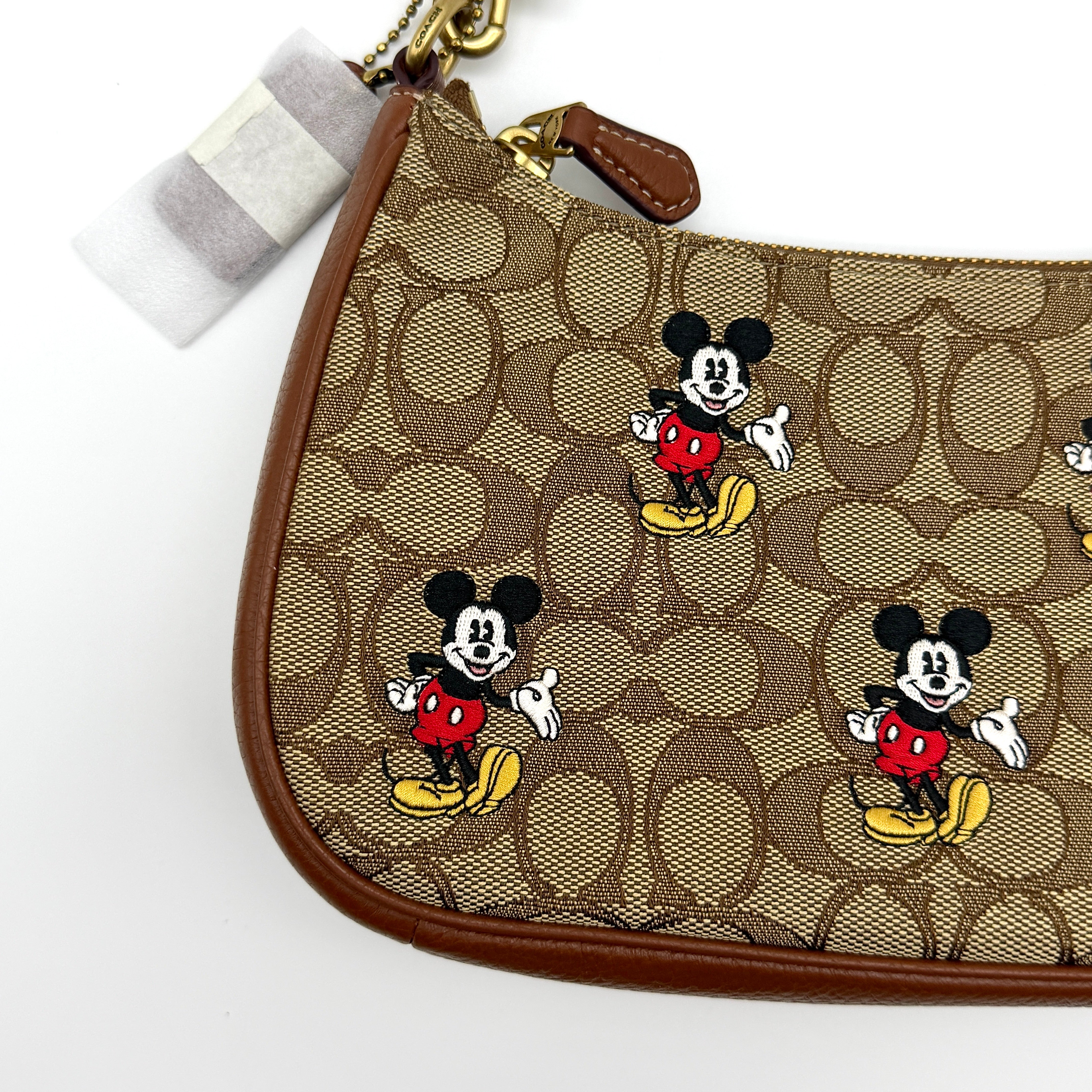 Disney x Coach 2Way Signature Teri Shoulder Bag Beige