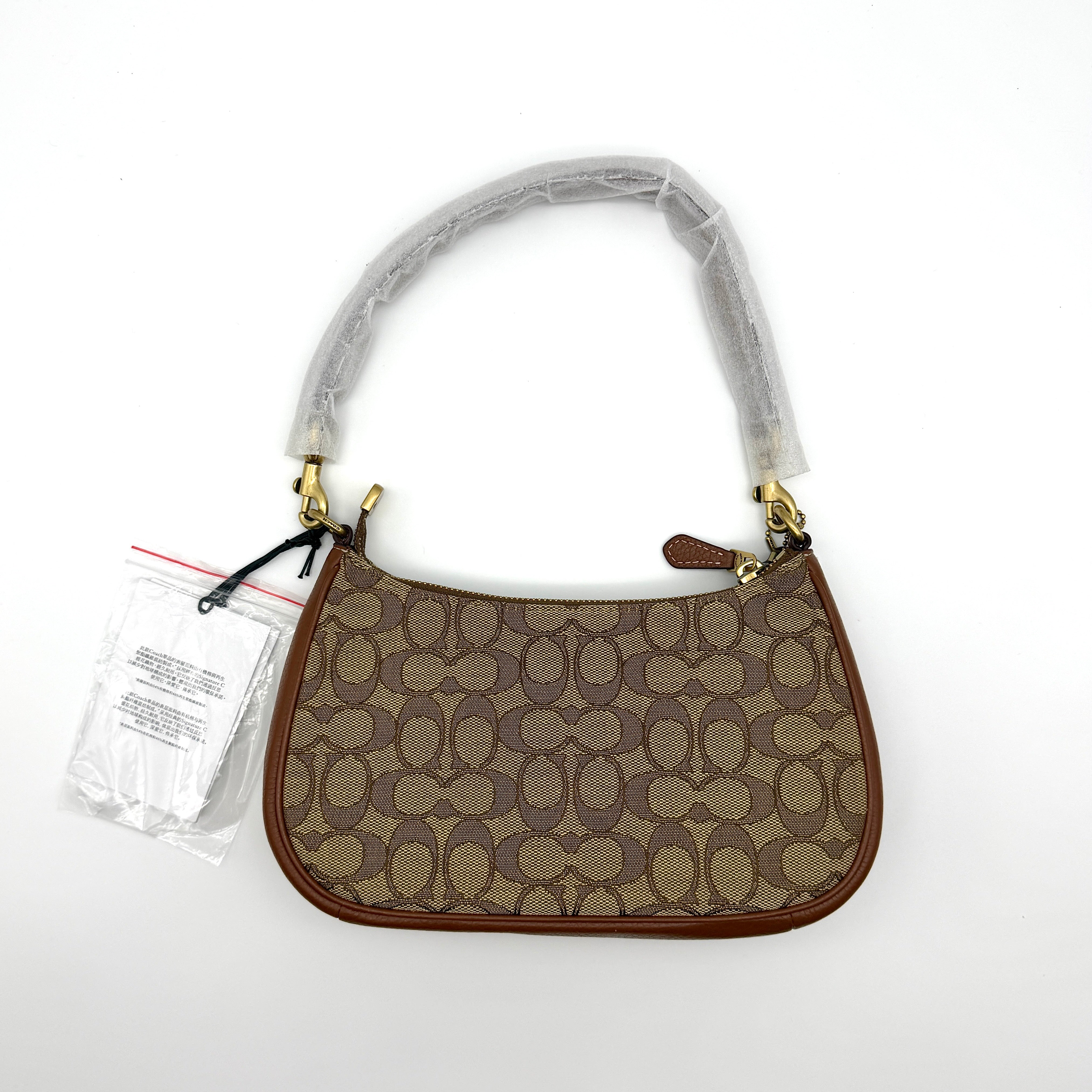 Disney x Coach 2Way Signature Teri Shoulder Bag Beige