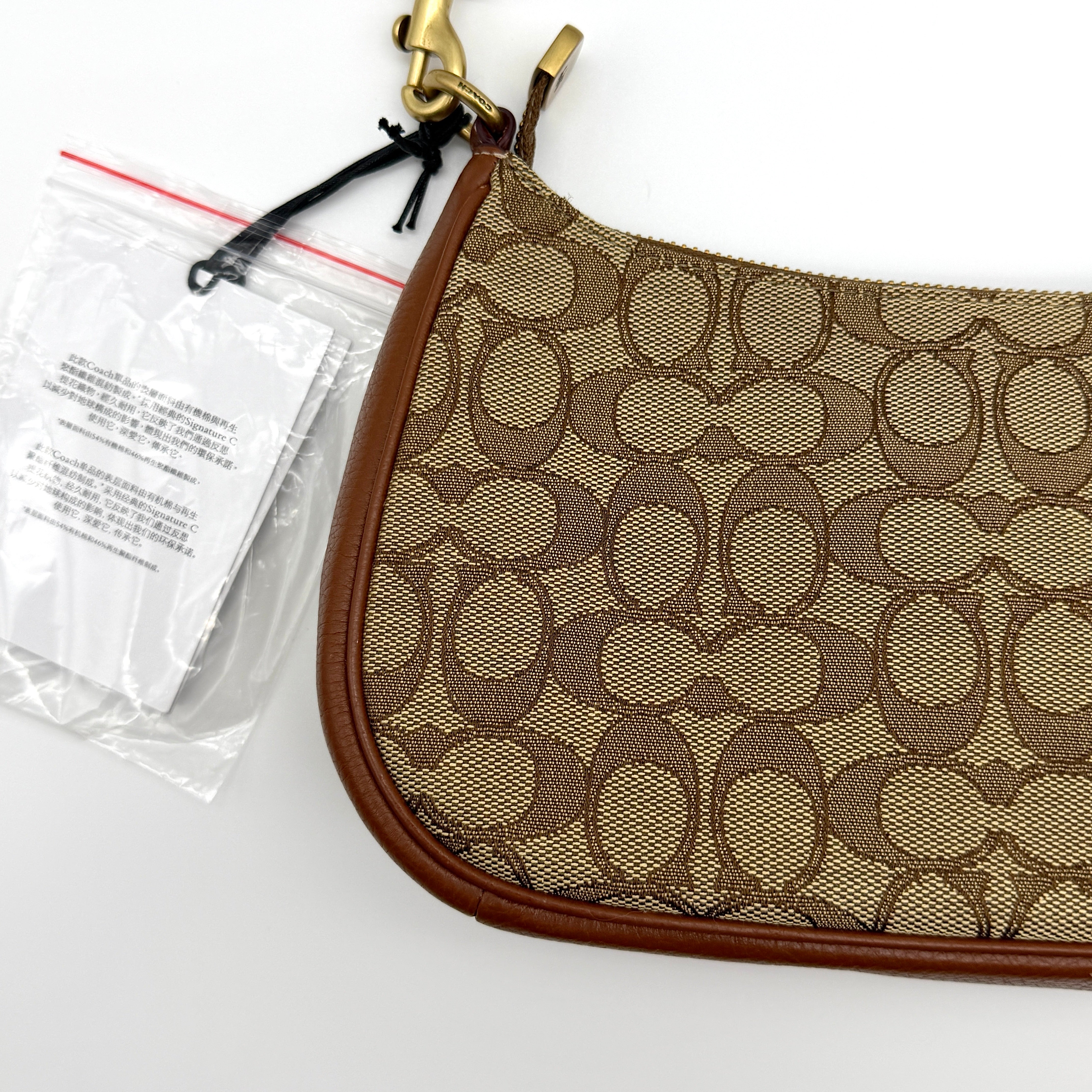 Disney x Coach 2Way Signature Teri Shoulder Bag Beige