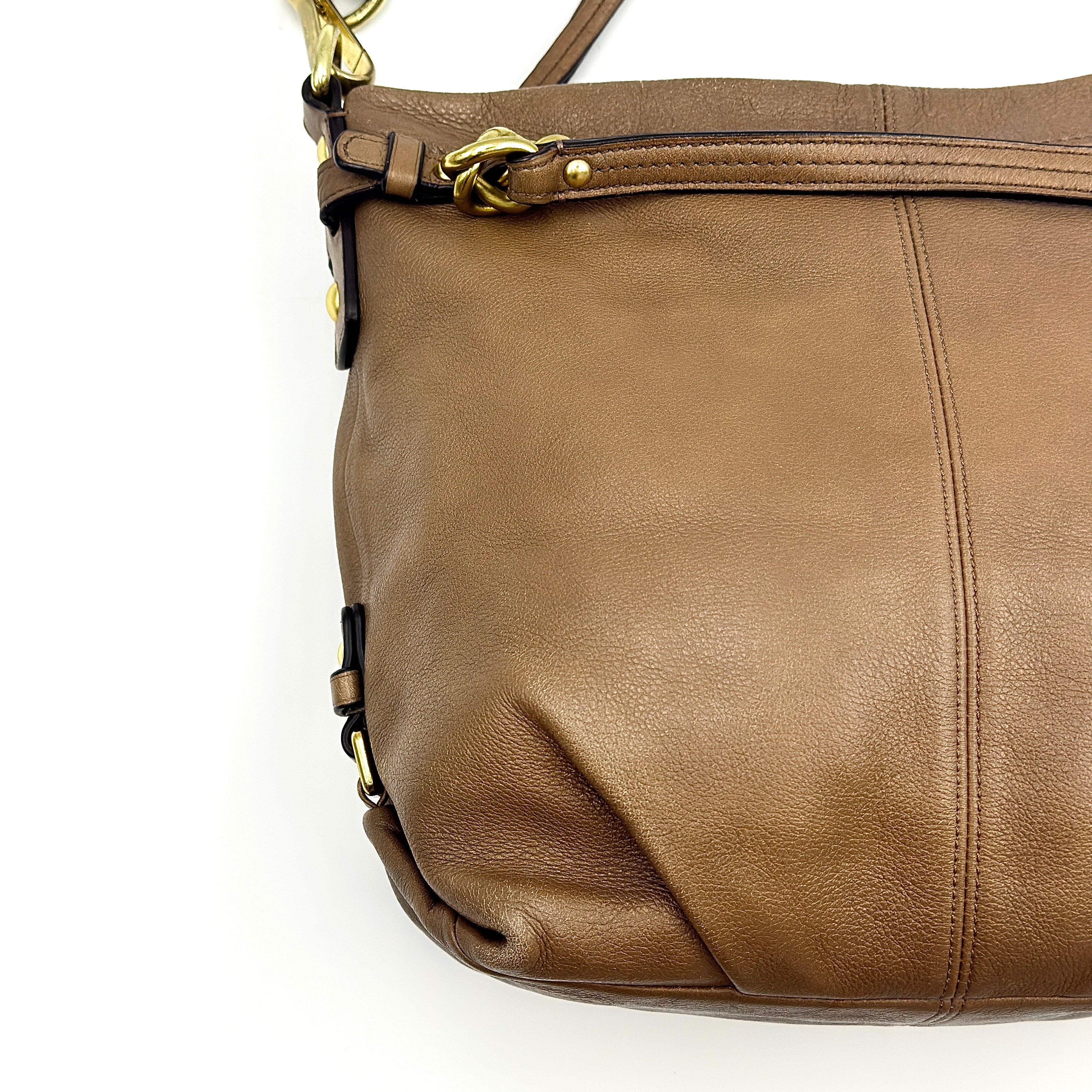 Coach Brooke Hobo Shoulder Bag Brown