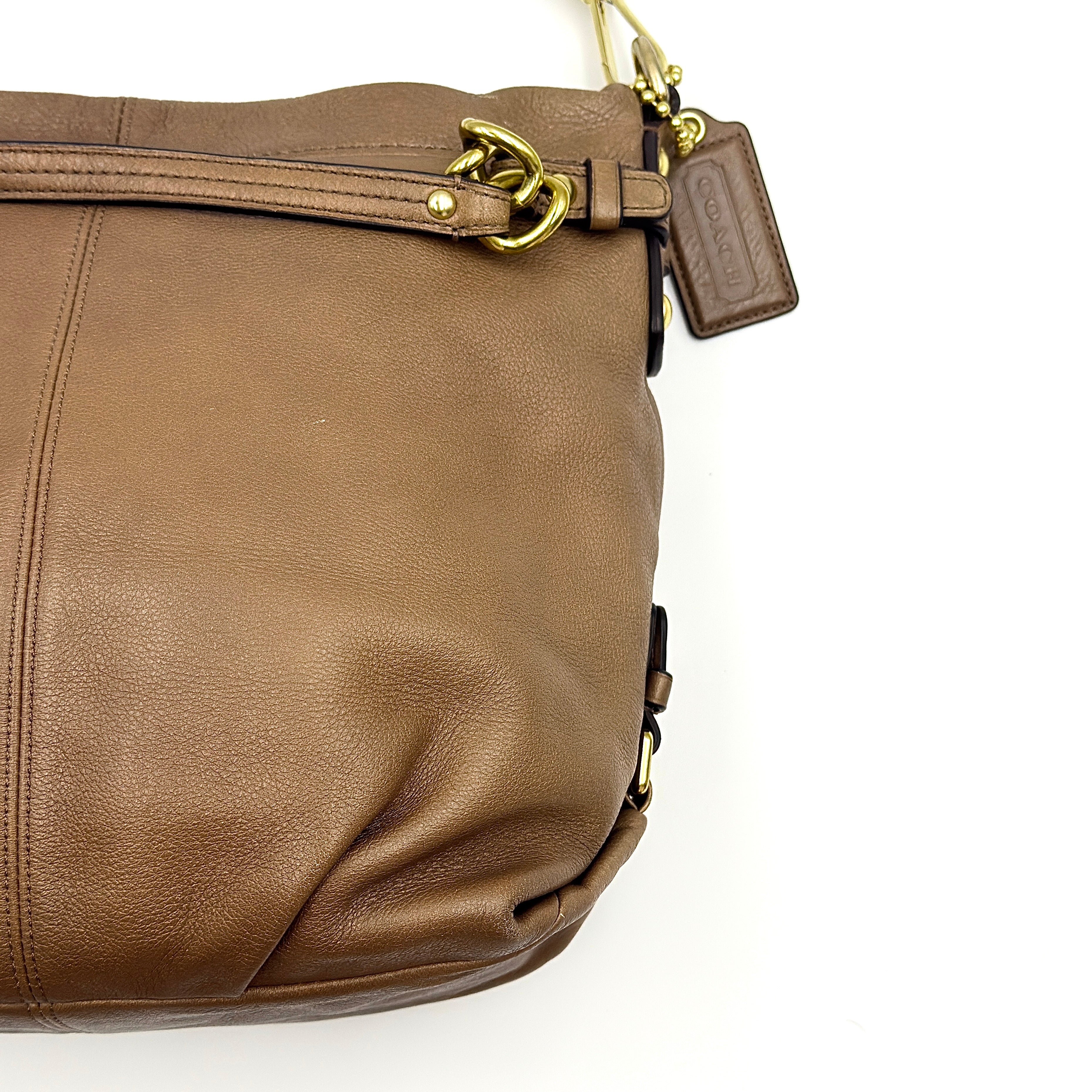 Coach Brooke Hobo Shoulder Bag Brown