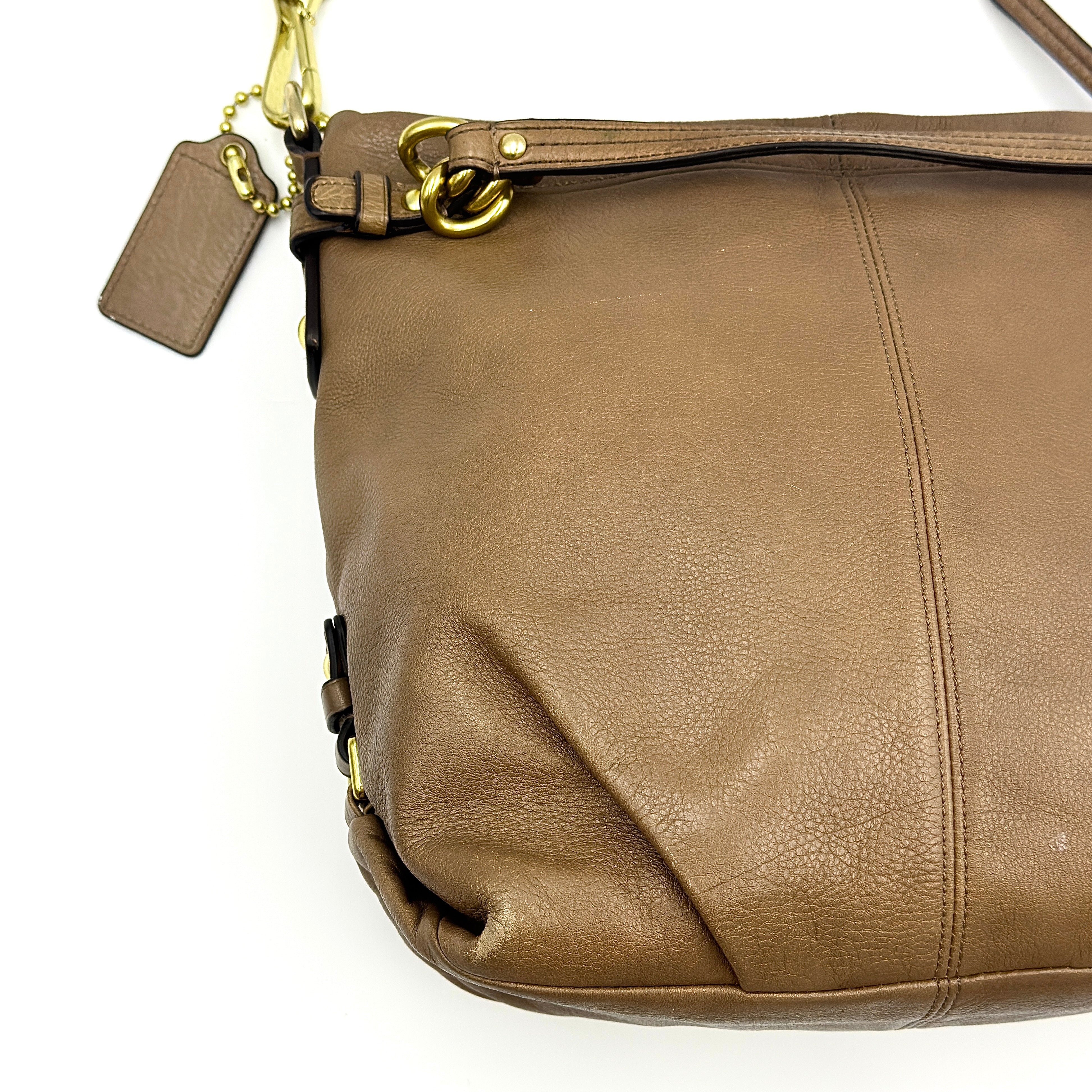Coach Brooke Hobo Shoulder Bag Brown