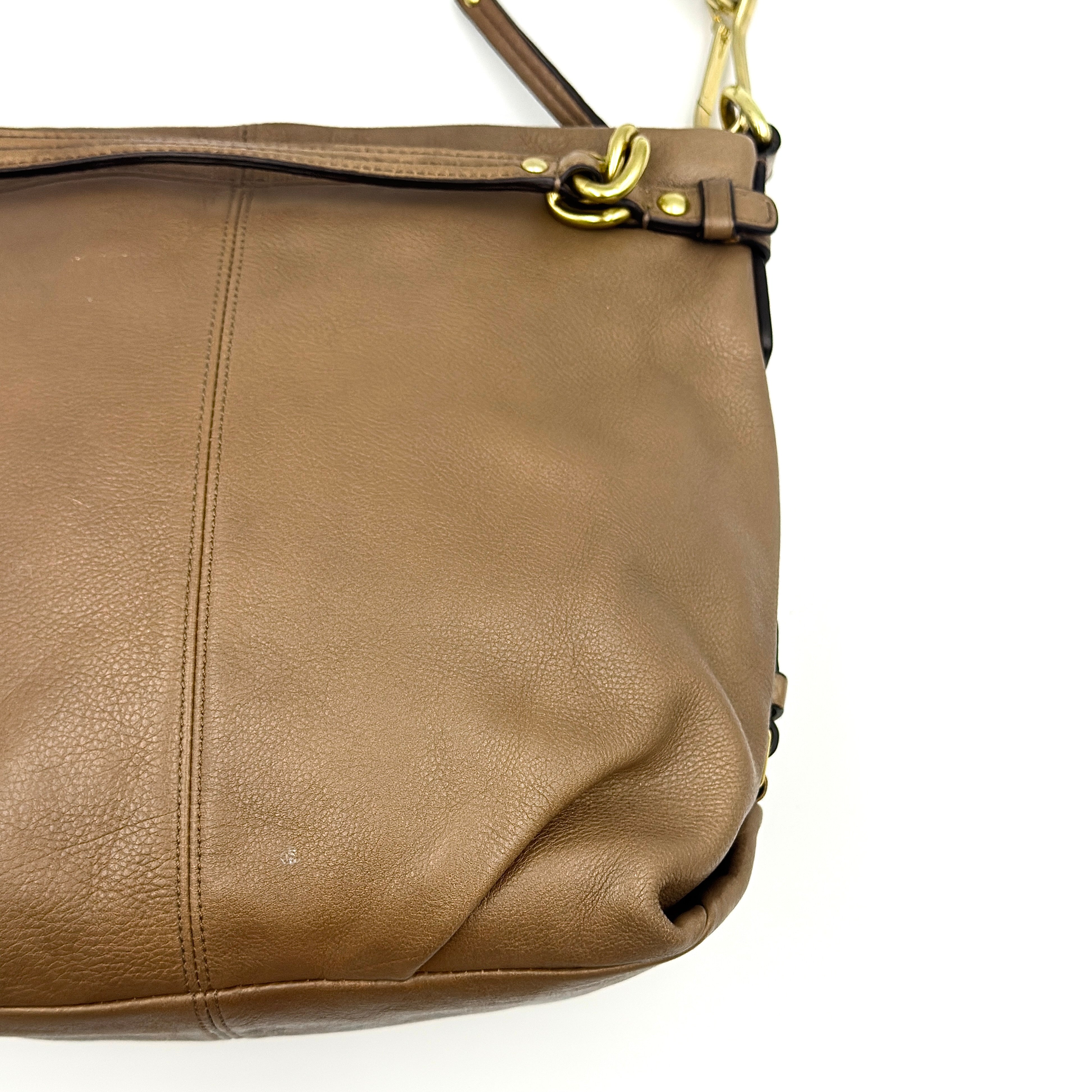 Coach Brooke Hobo Shoulder Bag Brown