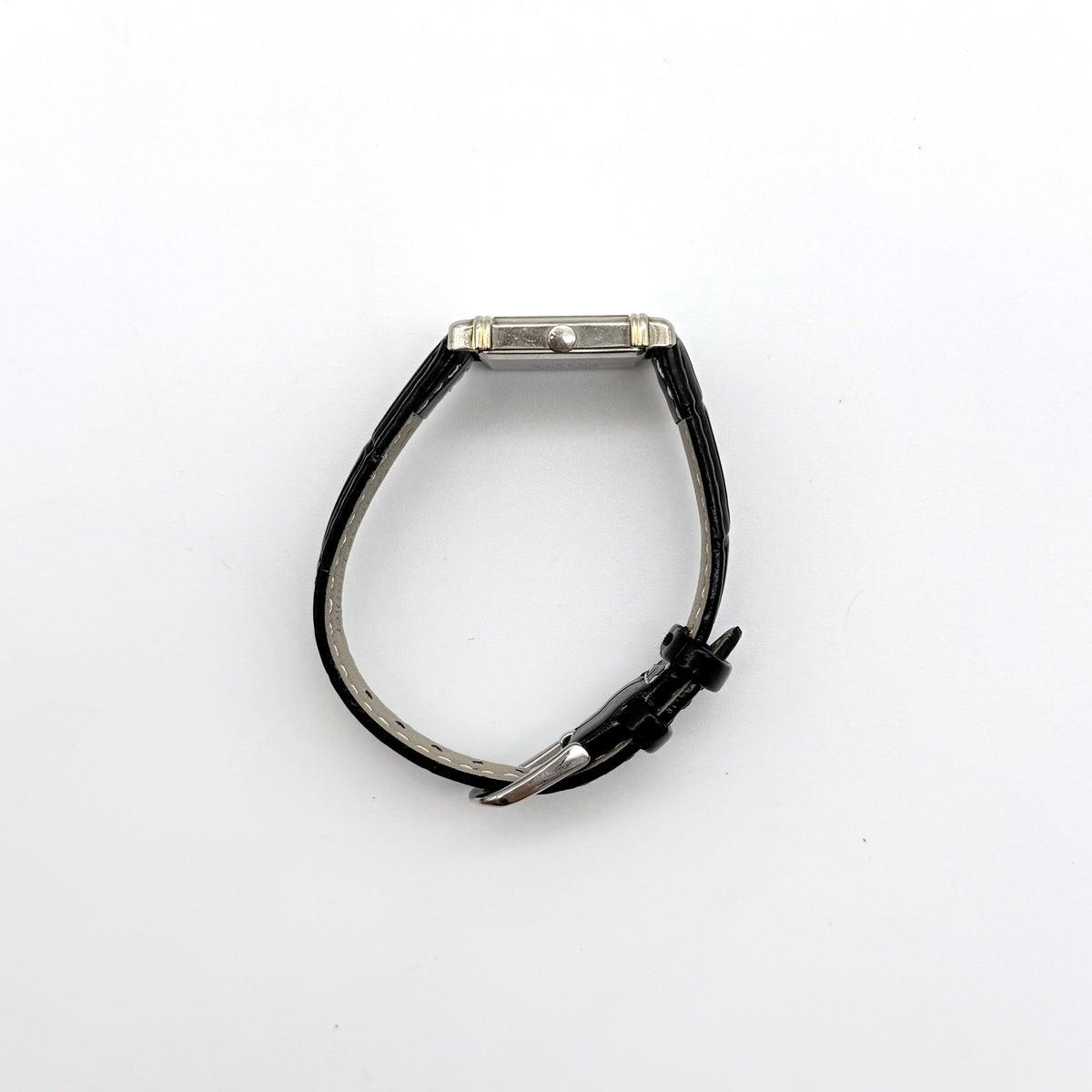 Seiko Quartz 940063 Tank Wristwatch Silver