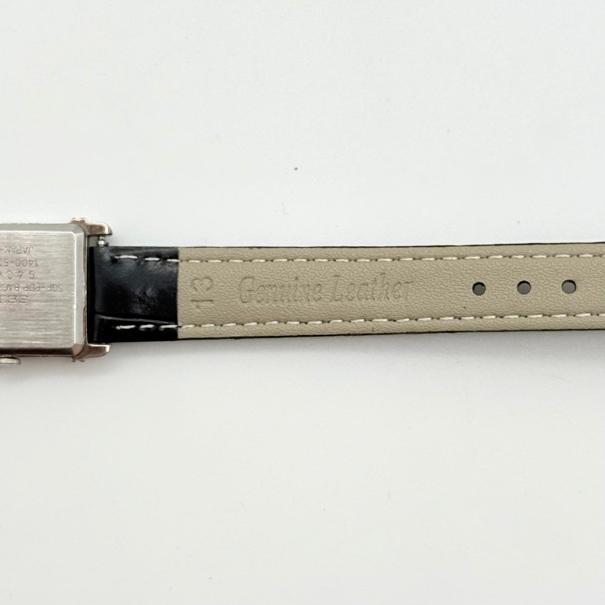 Seiko Quartz 940063 Tank Wristwatch Silver