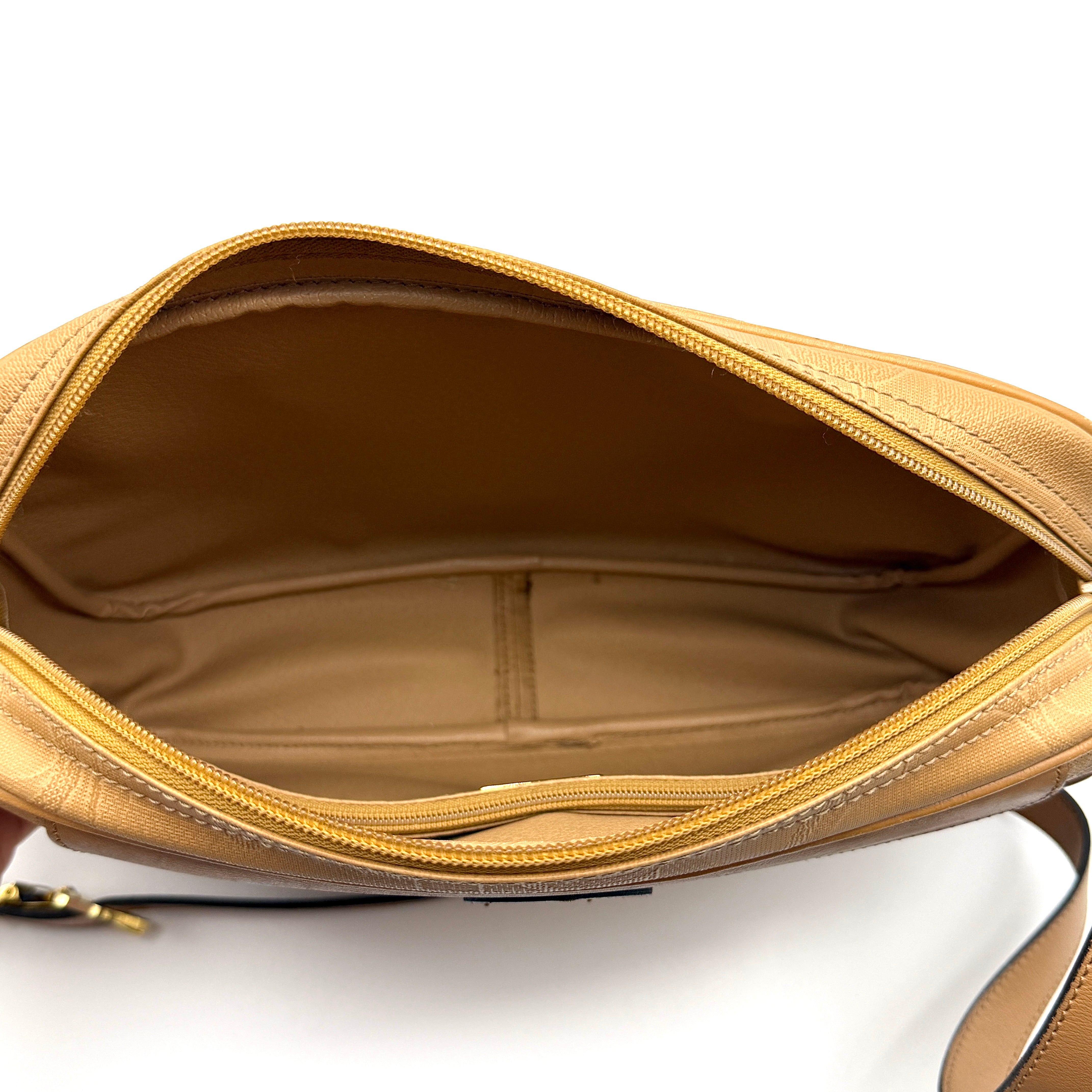 Christian Dior CD Monogram Trotter Crossbody Bag Beige