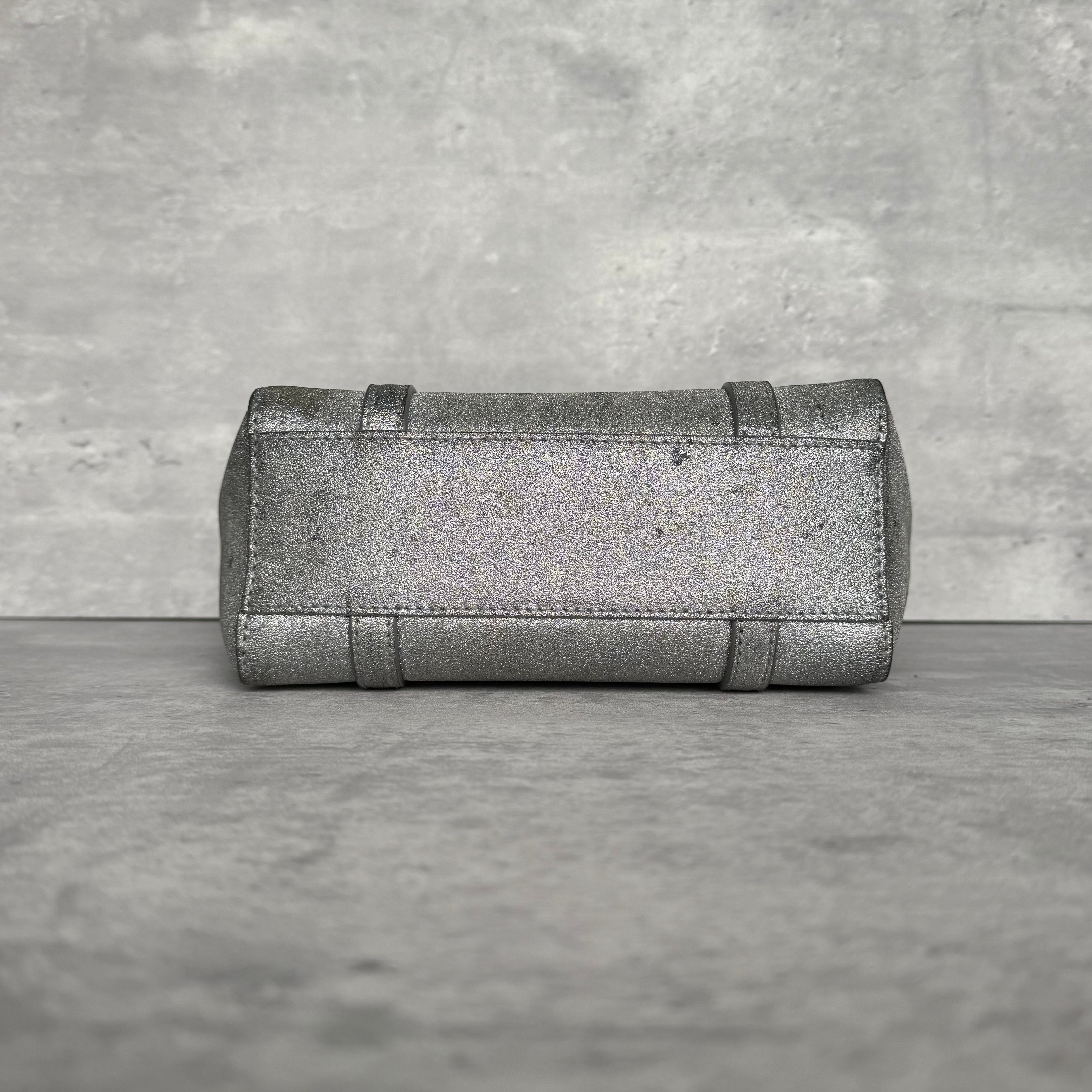 Balenciaga Glitter Everyday Silver Tote Bag