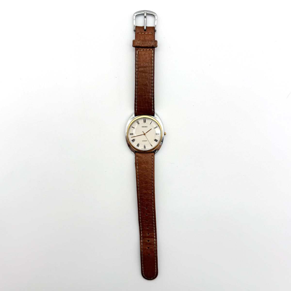 Seiko Lucent 5E21-6E50 Quartz Wristwatch Silver/Gold