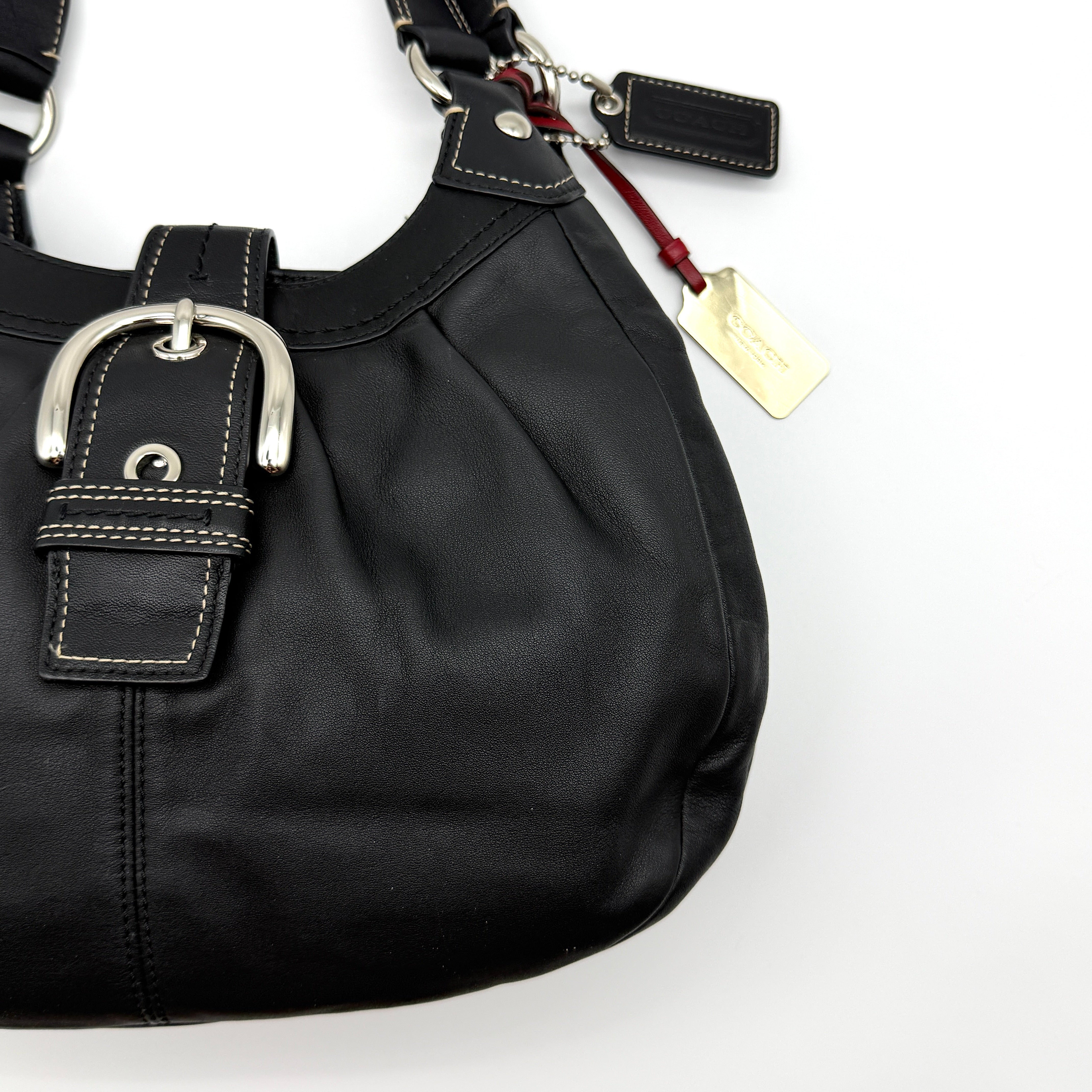 Coach Y2K Soho Lynn Hobo Shoulder Bag Black