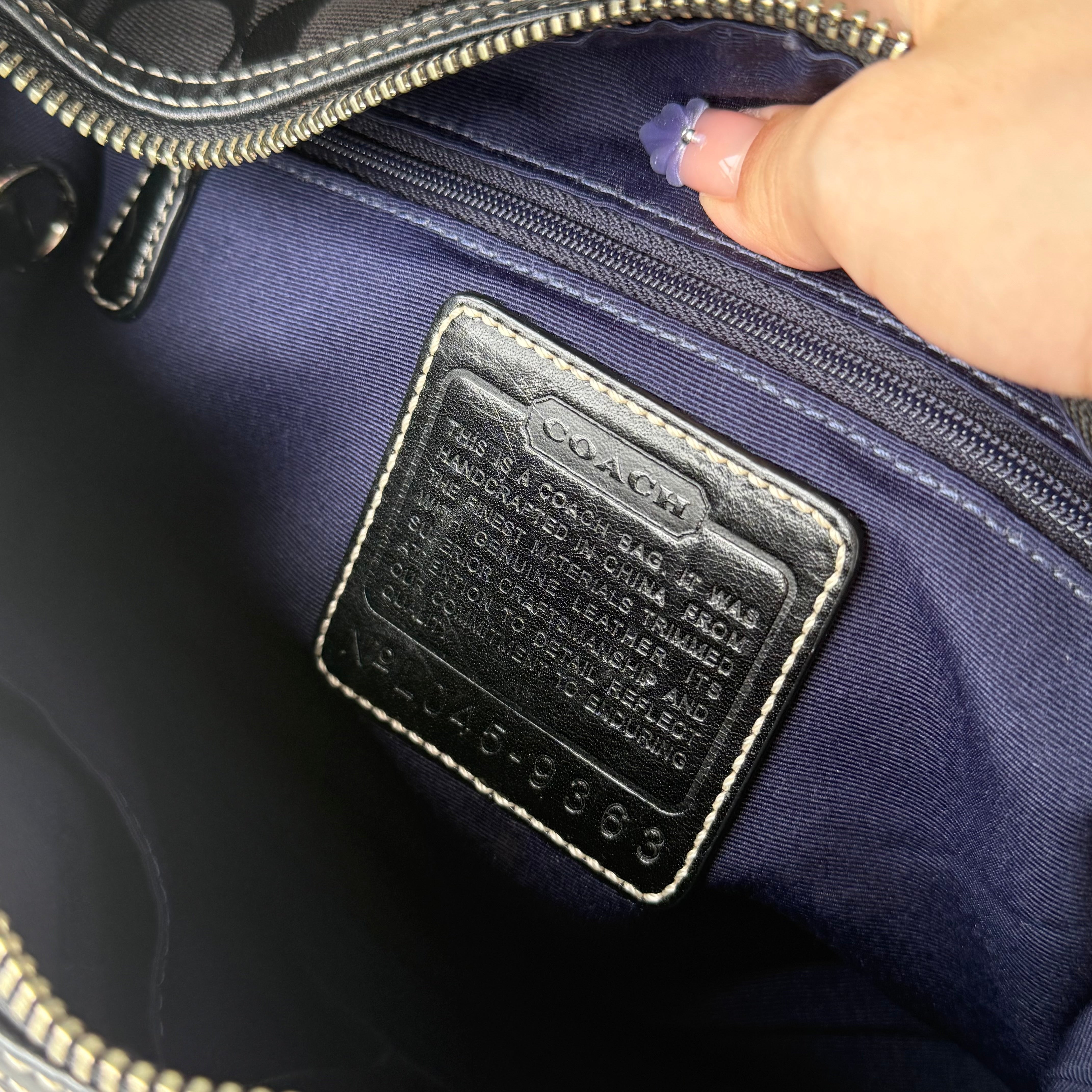 Coach Signature East West Shoulder Bag Black