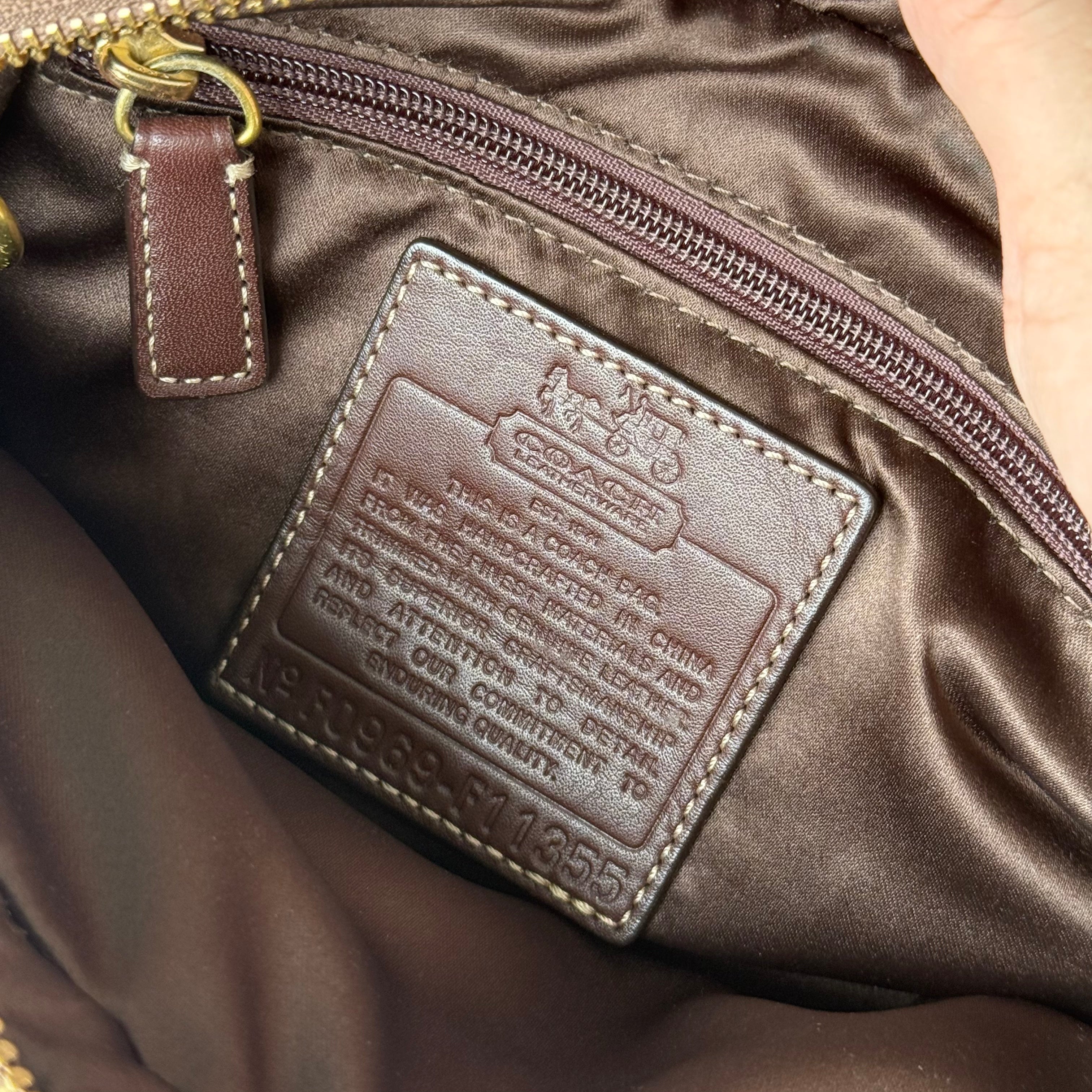 Coach Signature Stripe Jaime Crossbody Bag Beige/White