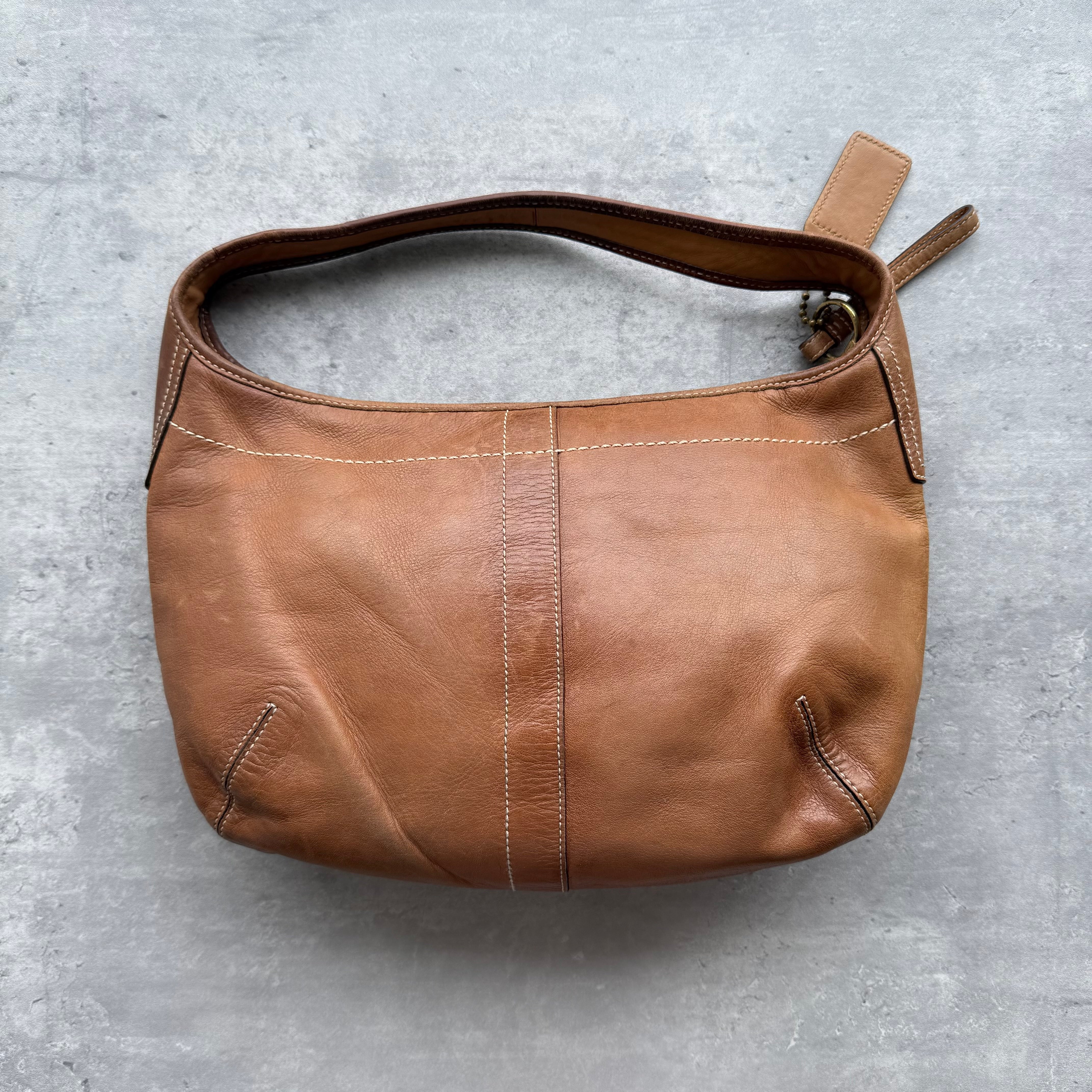 Coach Ergo Hobo Leather Shoulder Bag Brown